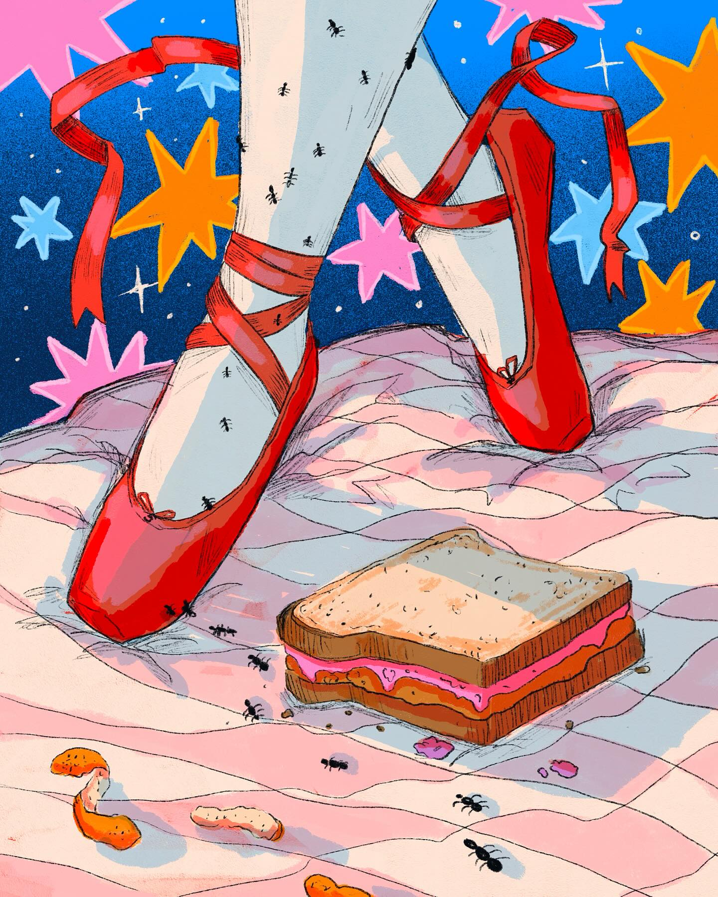 Badtober day two: (ballet) shoesies!
#badtober2025 #illustration #illustrationchallenge #octoberartchallenge #procreate #procreateillustration #badtober