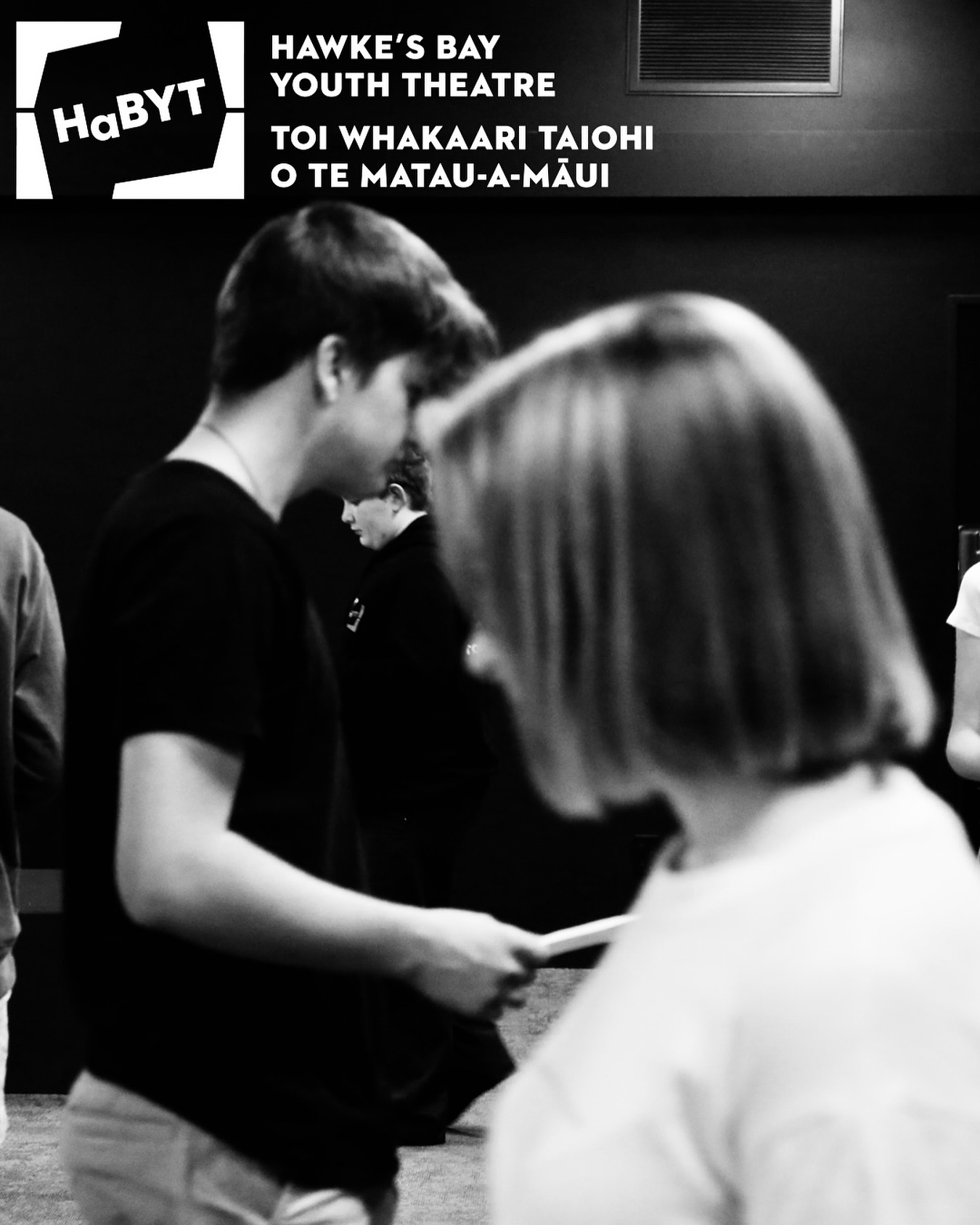 HaBYT classes start back this week for a busy term ahead!
Troupe (Years 5-6) are on Mondays from 4-5pm at Theatre Hawkes Bay with Jandyra.
Company (Years 11-13) are on Tuesdays from 6-9pm at Keirunga Creative Arts Venue with Jandyra.
Players (Years 3-4) are on Wednesdays from 4-5pm at Aubyn Live with Michelle.
Ensemble (Years 7-8) are on Thursdays from 4-5pm at Keirunga Creative Arts Venue with Michelle.
Associates (Years 9-11) are on Thursdays from 5.30-7pm at Keirunga Creative Arts Venue with Jandyra.