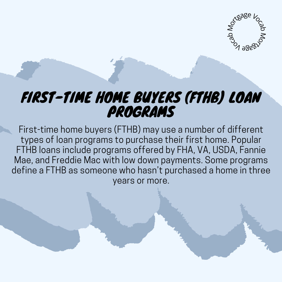Mortgage Term of the Day:
🏡 Special loan programs designed to help people buying their first home get financing with:
✔️ Lower down payments
✔️ Reduced interest rates
✔️ Down payment assistance
✔️ More flexible credit requirements
These programs make homeownership more accessible and affordable!
#mortgage #mortgagevocab