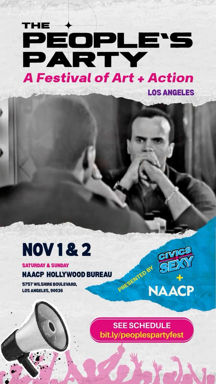 Following Harry — a powerful new documentary on the final decade of Harry Belafonte’s life.
Artist. Activist. Icon. ✊🏾
GET EARLY BIRD DISCOUNT TIX: bit.ly/tppfest
Catch this special screening at The People’s Party → Nov 2, NAACP Hollywood Bureau.
Don’t miss the chance to honor a legend and be part of the conversation.
#FollowingHarry #HarryBelafonte #ThePeoplesParty #CivicsIsSexy