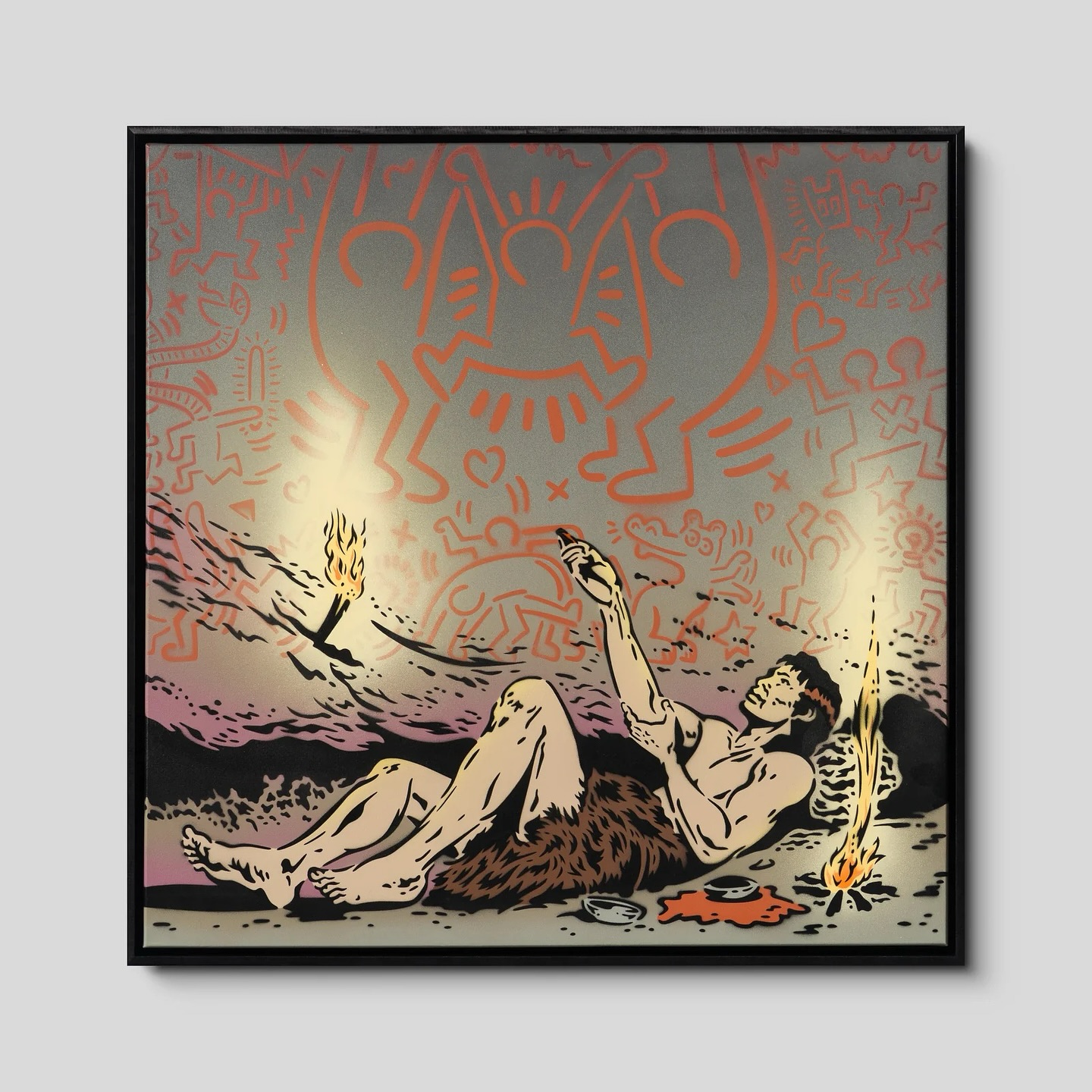 Art hasn’t changed much in 50,000 years. Still just drawing doodles on walls. The only difference is the price tag now. Keith Haring Cave Painting exclusive to @castlefineart
#richsimmonsart #art #artwork #stencil #stencils #stencilart #caveart #cavepainting #keithharing #castlefineart #painting #popart