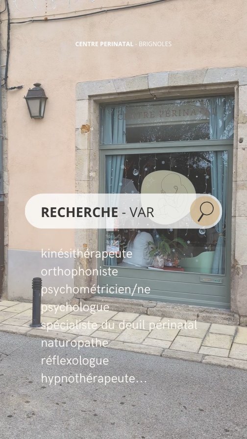 🌟 Vous travaillez dans le domaine de la périnatalité ?
Rejoignez l’équipe du Centre Périnatal de Brignoles !
Un espace chaleureux, pluridisciplinaire et bienveillant, pensé pour accueillir professionnels et familles dans un cadre cocooning et adapté à tous.
✨ Ce que nous vous proposons :
- Location de locaux adaptés
- Toilettes PMR
- Salle d’attente confortable
- Votre propre place dédiée sur notre site internet, pour valoriser votre activité
Une ambiance bienveillante et collaborative
👩⚕️ Profils recherchés :
Kinésithérapeute | Orthophoniste | Psychomotricien/ne | Psychologue | Spécialiste du deuil périnatal | Naturopathe | Réflexologue | Hypnothérapeute ...et bien d’autres encore !
Rejoignez une équipe passionnée, au service des familles et de la vie.
📩 Contactez-nous pour en savoir plus et réserver votre place !
--
🤰Centre Périnatal Morgane Lemahieu, chaque étape de la parentalité est au centre de nos attentions !
💖 Rendez-vous avec une équipe multidisciplinaire - ateliers - espace de troc...
#CentrePerinatal #BienNaîtreEtBienÊtre #parentalitépositive #Périnalité