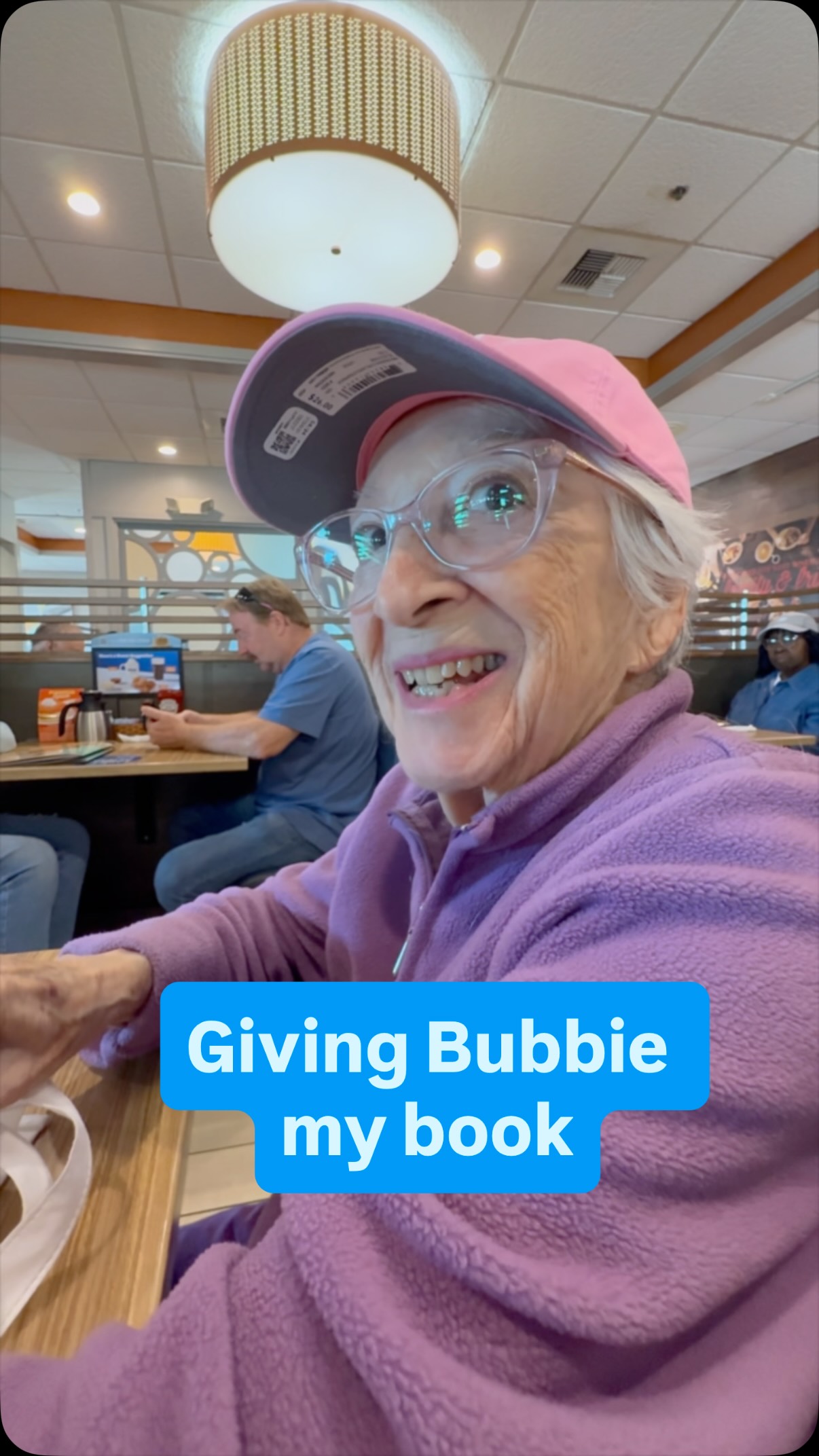 POV: giving my grandma a copy of my first book 2 weeks early 🥹🥺