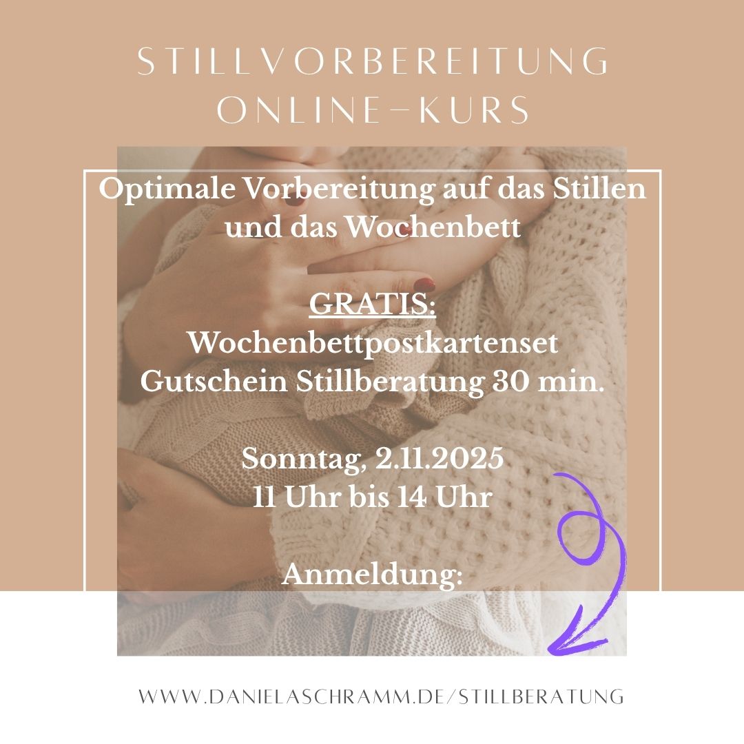 Stillen ist etwas ganz Natürliches – und doch kein Selbstläufer. Babys kommen mit starken Reflexen auf die Welt, aber das gemeinsame Stillen will sich erst einspielen. In meinem Online-Workshop erhältst du wertvolles Wissen, Sicherheit und Vertrauen, damit du deinen individuellen Stillweg mit Freude und Gelassenheit gehen kannst.
Was dich erwartet:
*Verständnis für den natürlichen Stillbeginn
*Praktische Tipps zu Positionen, Anlegen & Milchbildung
*Unterstützung bei typischen Anfangsfragen („Wie oft?“, „Wie lange?“, „Was, wenn…?“)
*"Notfallkoffer" für die Klinik und die erste Zeit zu Hause
*Bedeutung von Hautkontakt und Bonding
*Erste-Hilfe-Maßnahmen, wenn alles anders läuft, als erwartet
*Ernährung und Selbstfürsorge in der Stillzeit
*Die Rolle des Partners
Der Kurs ist interaktiv gestaltet – du kannst deine Fragen direkt einbringen und dich mit anderen Eltern austauschen.
Nach dem Kurs erhältst du von mir ein liebevoll gestaltetes Set mit 8 Wochenbett-Postkarten, die du schon vor der Geburt an deine Familie und Freunde weitergeben kannst, damit ihr möglichst sorgenfrei die ersten Tage und Wochen gemeinsam verbringen und euch kennenlernen könnt.
*Monatlich neue Termine – bequem von zu Hause aus und interaktiv
*Online via Senfcall / Zoom-ähnlich, kleine Gruppe mit max. 8 TN
*Für werdende Eltern ab der 24. SSW
*Zugabe nur in meinen online-workshops:
Du erhältst einen Gutschein für eine 30-minütige GRATIS-Beratung direkt nach deiner Geburt (den Zeitpunkt bestimmst du in Absprache mit mir), um erste Fragen und Probleme rund ums Stillen mit mir gemeinsam zu klären. Damit kannst du anfängliche Schwierigkeiten umgehend beseitigen, ohne dass sich etwas manifestiert, was die Stillbeziehung negativ und langfristig beeinflusst.
#stillvorbereitung #stillkurs #stillberatung #stillstart #stillzeit #stillenistliebe #stillenmitvertrauen #bindungsorientiert #babyvorbereitung #elternwerden #geburtsvorbereitung #wochenbett #stillwissen #stillcoach #stillberatungonline