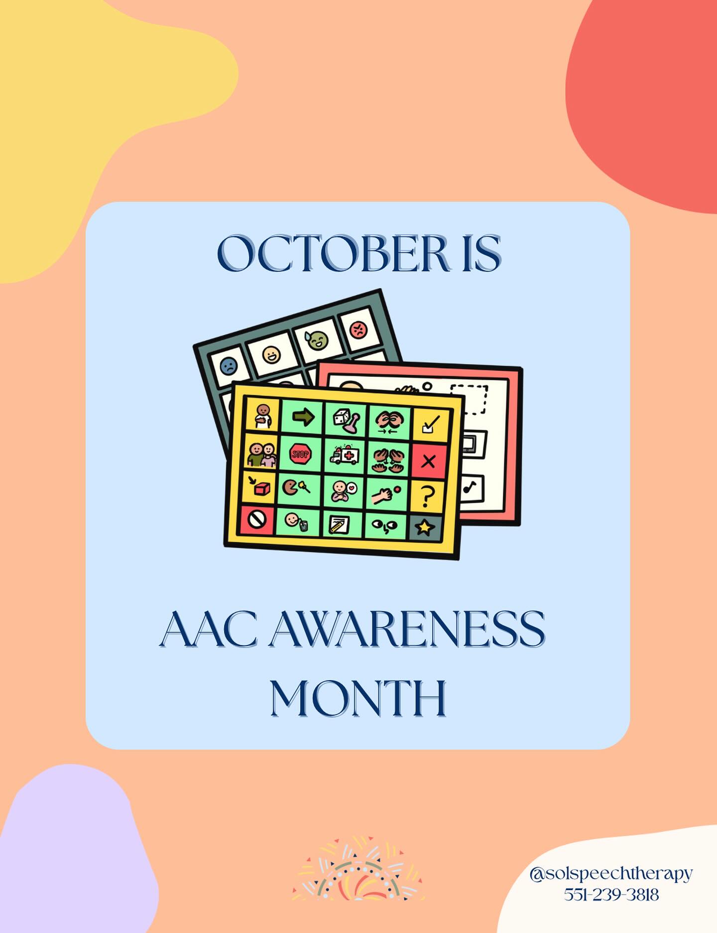 October is AAC Awareness Month! 🌈
Every voice matters — no matter how it’s expressed. 💜
This month, we’re celebrating the power of communication and advocating for individuals who use AAC to connect, share, and thrive.
Let’s raise awareness, break down barriers, and support inclusive communication for all. 🙌
-
-
-
-
-
-
-
#AACAwareness #EveryVoiceMatters #SLP #AAC #CommunicationForAll #RidgefieldParkSLP #RidgefieldPark #RidgefieldParkSpeechTherapy #SpeechTherapy #AACMonth