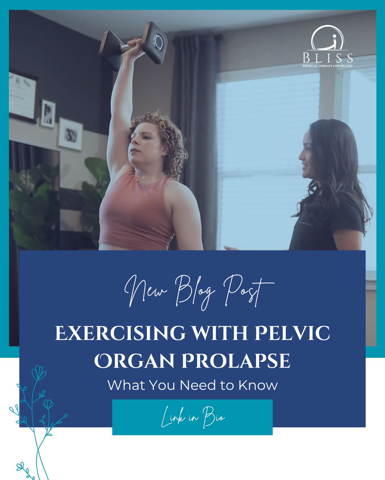 🧘♀️ Yes — you can still move if you have pelvic organ prolapse (POP).
In fact, the right exercise strategy can help you feel stronger, more supported, and more confident in your body.
In our latest blog, Dr. Disha dives into:
✅ What POP really is & how it shows up
✅ How to adapt movement safely (breathing, alignment, progression)
✅ When to push harder — and when to back off
✅ Why a personalized, expert-guided approach matters
If you’ve ever wondered “Is it safe to exercise with prolapse?” — this one’s for you. 💪
🔗 Tap the link in bio to read more & get empowered.
#pelvichealth #prolapseawareness #womenwellness #strongpelvicfloor #blissptpilates