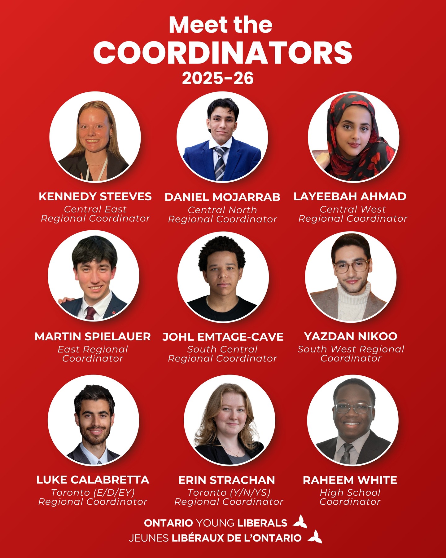 Meet our coordinators! Regardless of which corner of the province you're from, OYL has got you.
//
Rencontrez nos coordinateurs ! Peu importe où vous vous trouvez dans la province, JLO est là pour vous aider.