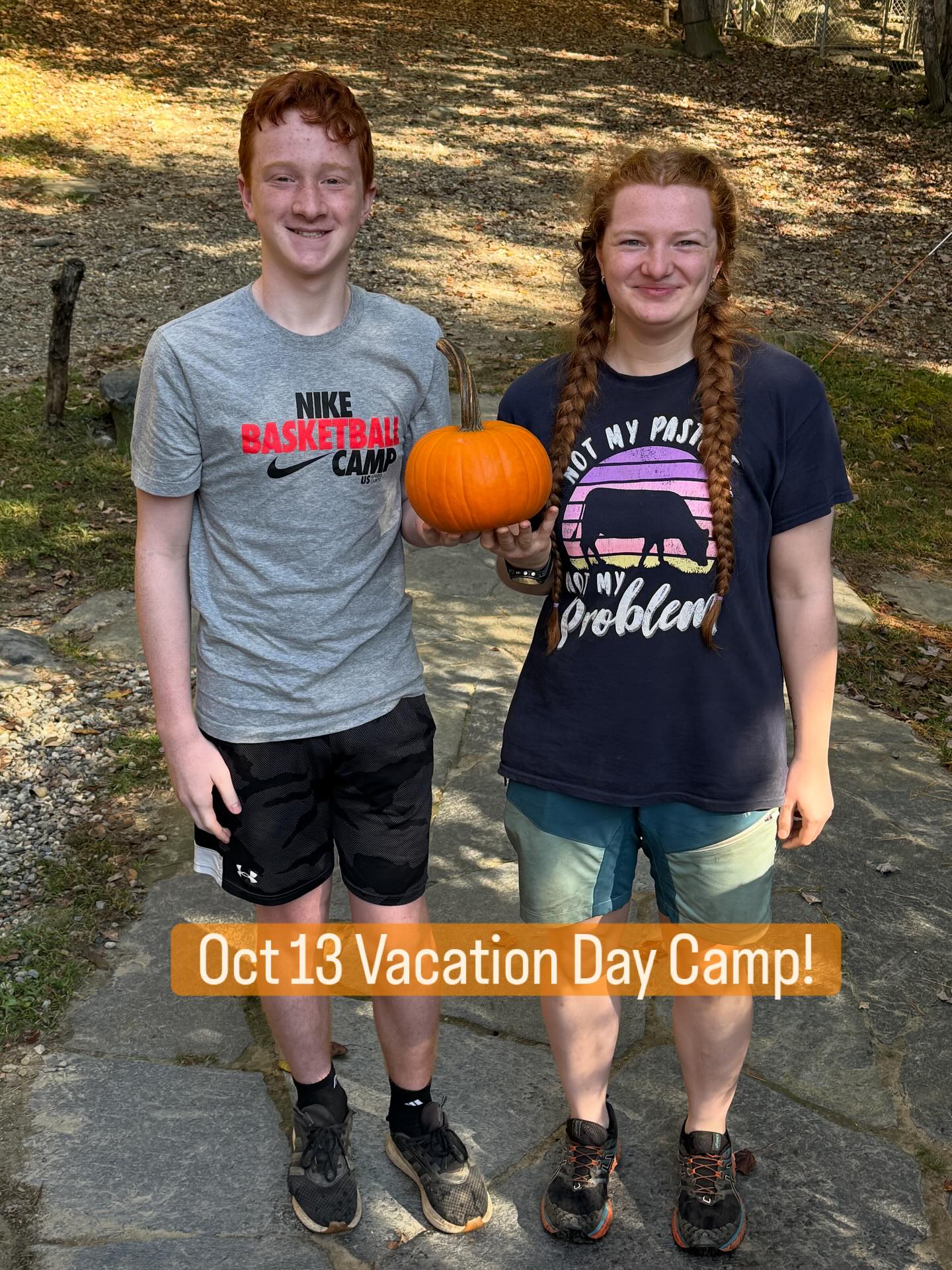 Meet our new handler Sofie from Norway & her “brother” Luke! Come to Vacation Day Sled Dog Camp, 10/3… #vacation #camp #sleddogs #hilltownsleddogs #fallfun