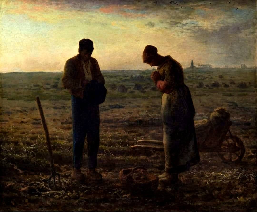 JEAN-FRANCOIS MILLET, 1814-1875, Ecole de Barbizon
Le peintre du travail rural, Millet a été reconnu de son vivant, l'Angelus est au Louvre et a été admiré de tous. Son plus grand admirateur était Van Gogh qui, pendant sa courte période parmi nous, portait sous son bras sa précieuse collection d'estampes de Millet et en à peint plusieurs interprétations.