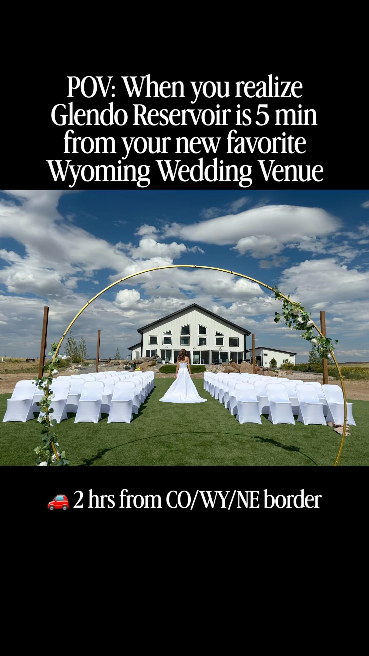 NEW Wedding Venue!!! Book your 2026 Wedding Getaway with us!
🩵116-Acre Private Retreat
🚗 2 hour dorm CO/WY/NE border
🛏️ Sleep your wedding party- 16+
🛥️ Themed rooms
📍 5 minutes from Sandy Beach
📸 Proximity to beach photography
⛰️ Mountain ceremony views
🌿 3300 sq. ft. Artificial ceremony lawn
💧 100’ water feature
🙌🏻 3 day venue access
🍽️ Rehearsal dinner venue up to 50
✔️ Indoor/outdoor ceremony and receptions
💍 Indoor micro weddings up to 50
⛳️ On-site putting green just for fun!
#glendoreservoir #mountainlove #destinationweddings #destinationwedding #bridetobe #newvenuealert #nocobrides #wyoming #glendoreservoir #destinationwedding #destinationweddings #bridetobe #wavesofwyoming #newvenuealert #visitwy #coloradomountaintraffic #traffic #i70colorado #rockymountainweddings #wyomingweddings #coloradobridetobe #coloradoweddingplanning #glendostatepark #wyomingstateparks #nebraskaweddingvenue