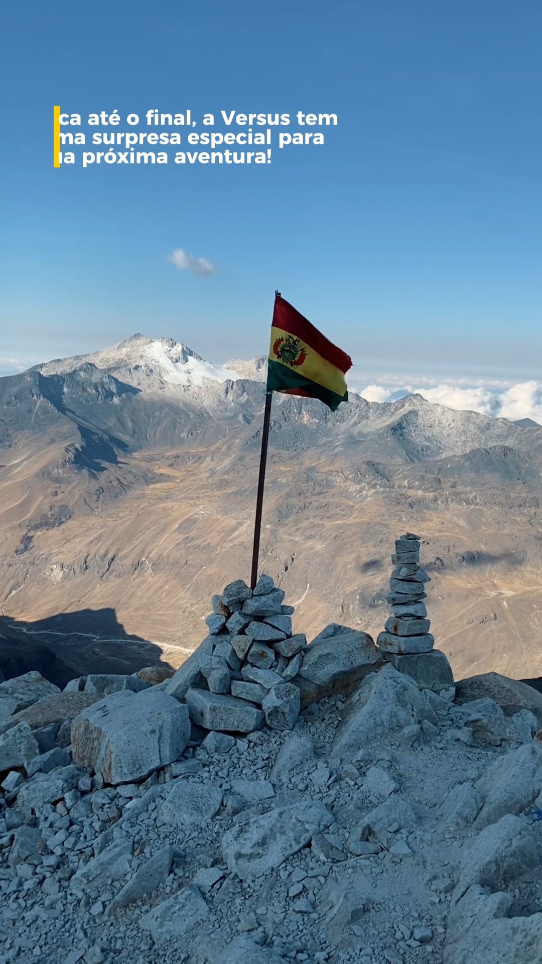 Você já se imaginou conquistando sua primeira expedição internacional? 🌍✨ @cassio_scaglizama
Na Bolívia, cada passo é mais que um desafio físico: é uma jornada de autoconhecimento,
superação e conexão com a natureza.
O cume não é apenas para os mais experientes, ele está ao alcance de quem sonha e decide se desafiar. 🏔️
O topo te espera. Desafie-se de dentro para fora.
📲 Garanta sua vaga hoje mesmo!
#ExpediçãoBolívia
#PraticasdeGelo
#VersusEuMesmo
#VulcoesdaBolivia
#VersusExpedições