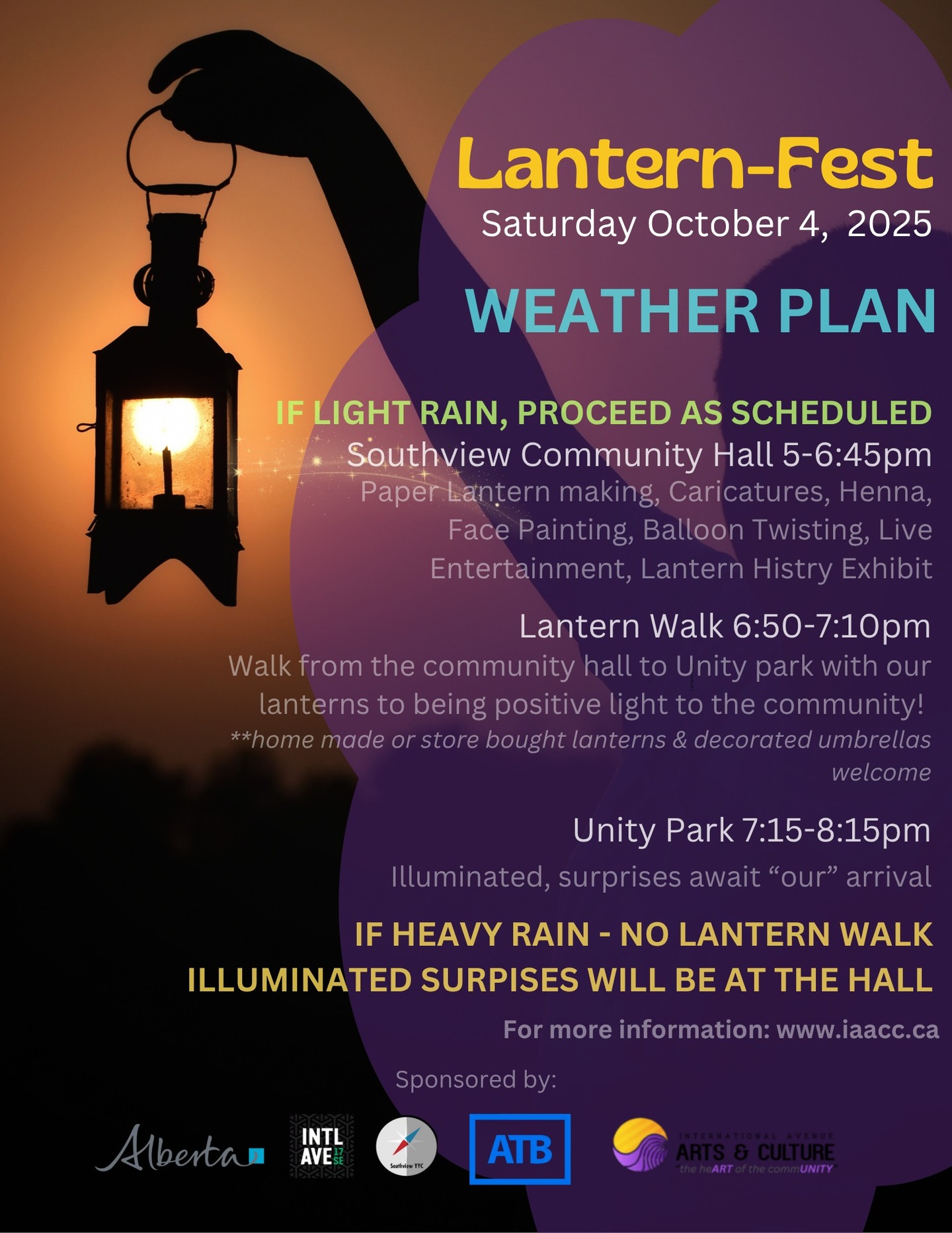 You're invited to a community gathering that's fueled by art and culture!
Join us tomorrow night at Lantern-Fest by the @iaaccyyc , as we facilitate a conversation with attendees between 5 PM-6:45 PM at the Southview Community Hall.
We'll be talking about the intersection of arts, culture, and mental health!
#yycevents #yycarts #LanternFest2025 #yycfamilies #yyc #familyfun