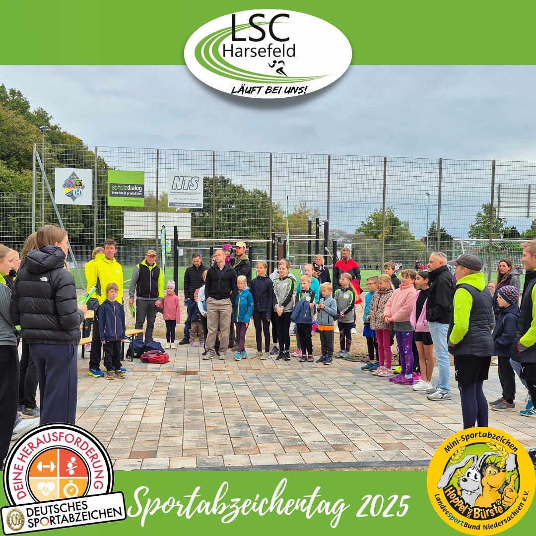 🏅 Sportabzeichen-Tag 2025 🏅
Am 27.09. fand unser diesjähriger Sportabzeichen-Tag statt – mit ganz viel Einsatz, Spaß und Teamgeist! 💪🏻
Auch unsere Jüngsten waren mit dabei und konnten beim Mini-Sportabzeichen mit Hoppel und Bürste zeigen, was in ihnen steckt 🐰🦔 – begleitet und angeleitet von Isabell, die das gemeinsam mit ihnen durchgeführt hat.
Ein großes Dankeschön an den KSB für die Ausleihe der Materialien des Mini-Sportabzeichens und an alle fleißigen Helferinnen und Helfer – ob beim Grillen, Waffeln backen oder an den einzelnen Stationen. Ohne euch wäre dieser Tag nicht möglich gewesen! 🙌🏻
Ihr habt alle euer Bestes gegeben, den inneren Schweinehund besiegt und gezeigt, was Teamgeist bedeutet.
Wir sind stolz auf euch und freuen uns, dass ihr so zahlreich teilgenommen habt! 💚
#sportabzeichen #minisportabzeichen #teamgeist #vereinsleben #sportmachtspaß #ehrenamt #danke