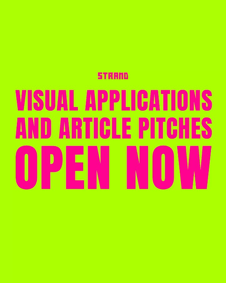 APPLICATIONS OPEN 📝
Have more questions? Sign up to our STRAND meeting TONIGHT @ 8pm-9pm. The link to RSVP & join is on our IG story!
Pitch your article ideas in our Discord - to do this, go to the ‘Join STRAND’ button in our link in bio.
For design/illustration/photography, click this post in our link in bio to apply!