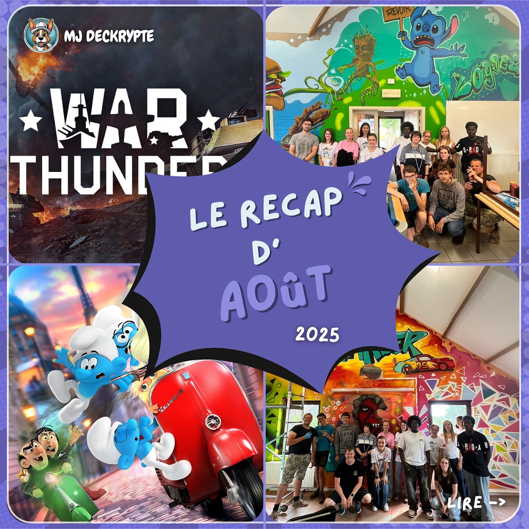 Les Actus MJ continuent ! 🔥
Chaque mois, on te partage les news, les bons plans et nos coups de cœur sur Insta ! 🎤🎬🎮🏎️🎨
Au programme ce mois-ci :
📰 Info du mois – par les jeunes de la MJ et l’équipe d’animation
👑 La rubrique du Big Boss – par Mathias (Coordinateur)
🎬 Ciné-Partage – par les jeunes de la MJ
🎨 Artiste du mois – par Clothilde K. (Jeune)
🎮 Jeux Vidéos – par la « ProWolf »
🌟 Actus People – par les jeunes de la MJ et l’équipe d’animation
🏎 Formula One – par Clothilde K. (Jeune)
📸 Photos MJ – par les jeunes de la MJ
💘 Les conseils du Dr. Love – par Dr.Love ...
📊 Sondages – par les jeunes de la MJ et l’équipe d’animation
💬 N’hésitez pas à réagir avec nous en commentaire !👇🔥