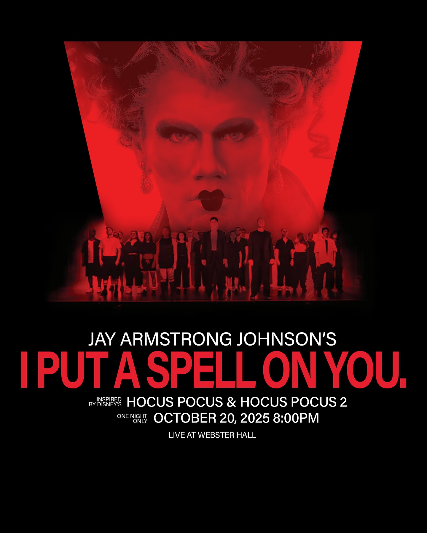 Everything’s as if…we never said goodbye. 10 years later and Winifred is ready for her close up 🖤
🎟️ The Sanderson Sisters return to Webster Hall on Monday, October 20th! Tickets available at SpellOnYouNYC.com ✨
#IPASOY10 #The10thAnniversary