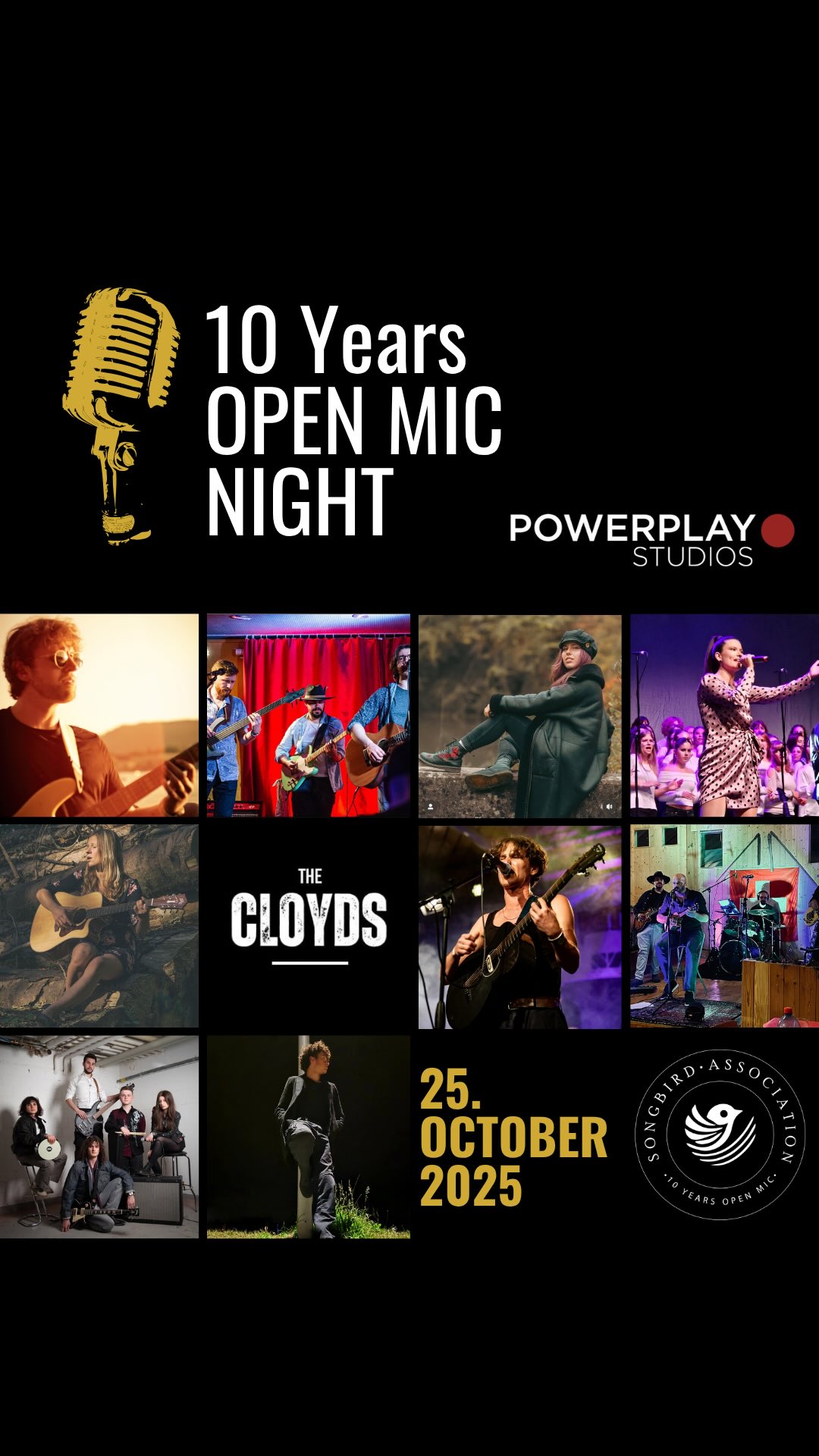 ๐๐ฒ๐ ๐ฟ๐ฒ๐ฎ๐ฑ๐ ๐ณ๐ผ๐ฟ ๐ฎ ๐ป๐ถ๐ด๐ต๐ ๐๐ผ ๐ฟ๐ฒ๐บ๐ฒ๐บ๐ฏ๐ฒ๐ฟ!๐
โข A celebration full of music, stories, and emotion from 10 years of Open Mic
โข Each selected act will perform two original songs live on stage.
โข Plus, a chance to record at the legendary Powerplay Studios in Maur โ with one song professionally mixed and mastered!๐ถ
๐ง๐ผ ๐ฒ๐๐ฒ๐ฟ๐๐ผ๐ป๐ฒ ๐๐ต๐ผ ๐ฎ๐ฝ๐ฝ๐น๐ถ๐ฒ๐ฑ: 
Thank you so much for your passion, your music, and your trust. It was truly a tough decision โ the talent was incredible across the board.๐
While we couldnโt feature everyone, weโd love to see all of you at the event as our guests and celebrate this milestone together. Youโre part of this journey, too!โค๏ธ
Join us on October 25th!
๐ Link in bio
#OpenMicAnniversary #10YearsOfMusic #ThankYouArtists #PowerplayStudios #LiveMusic #SupportLocalArtists #recording #singersongwriters #rock #pop