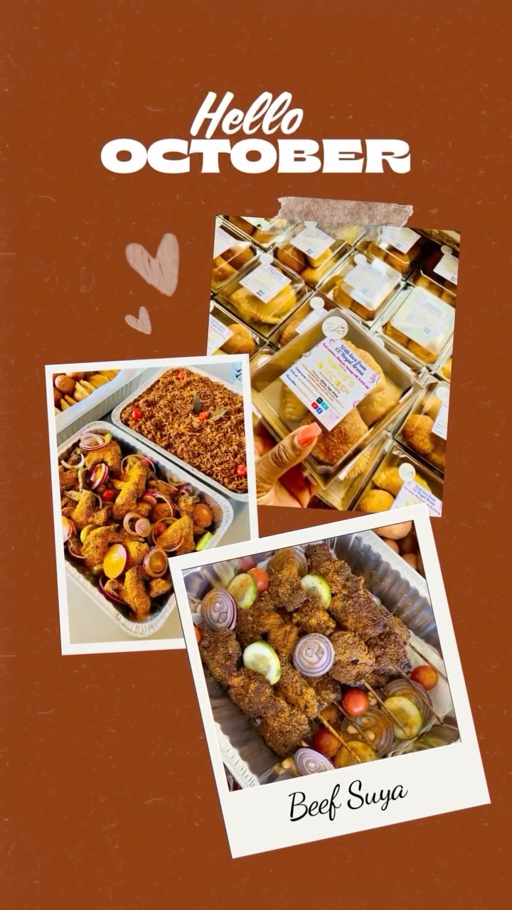 ✨ Welcome to October with flavors that speak your language!
From our smoky Beef & Chicken Suya to Jollof Rice, Puff Puff, and party-perfect Meat Pies — we’ve got your cravings covered.
Let’s make this month delicious 😋
📦 DM or click the link in bio to order today!
#NomiesKitchen #OctoberVibes #SuyaLovers #JollofGoals #NaijaFoodie #FoodieReel #foodiefavorites