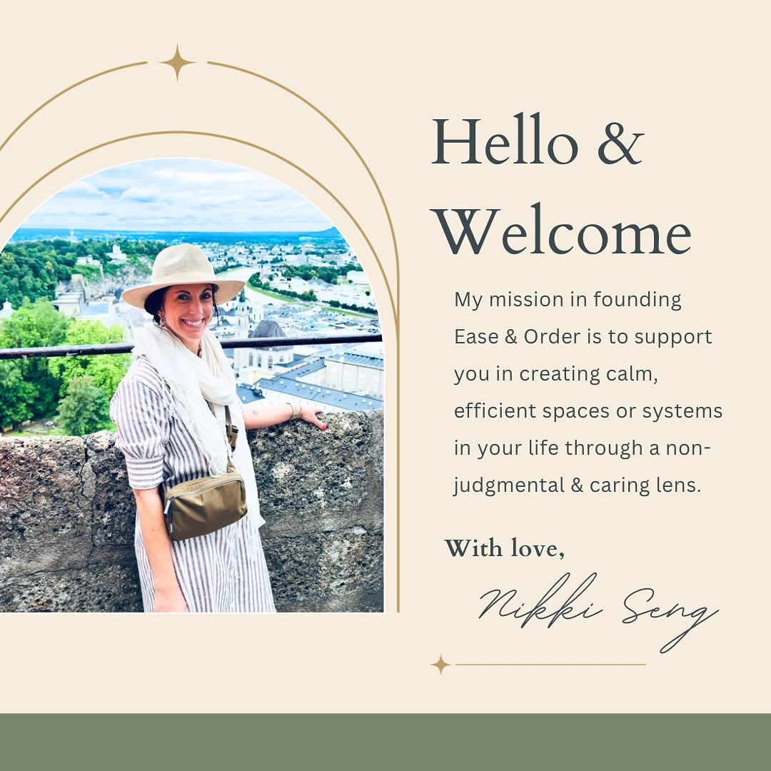✨ Welcome to Ease & Order - Where calm meets clarity ✨
I’m Nikki — organizer, creative, and lover of all things intentional.
Here, you’ll find inspiration to create spaces that feel lighter, flow smoother, and reflect you.
From decluttering tips to mindful routines, I’m here to help bring a little more ease — and a lot more order — into your everyday life 🤍#easeandorderllc #professionalorganizer #lehighvalleypa