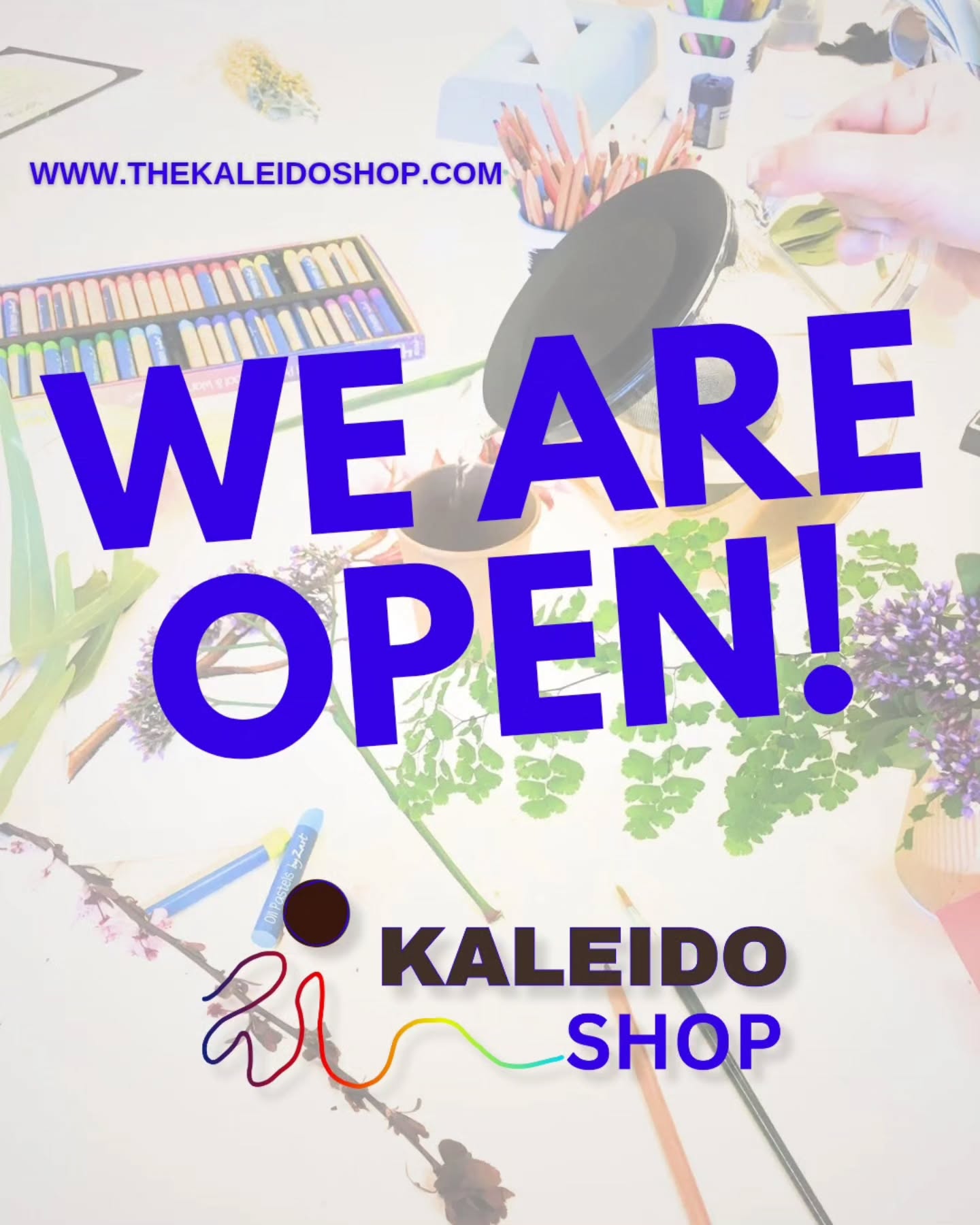 🌟 Exciting News! 🌟
Meet Kaleido Shop, your new destination for wellbeing resources! We're thrilled to offer beautiful, trauma-informed sensory tools, growth aids, and training materials designed to enrich therapeutic journeys. We're currently in our soft-launch phase, with the official opening set for March 2026! 🎉
Founded by Annie, a Senior Art Psychotherapist, Kaleido Shop is all about empowering both individuals and mental health professionals. Annie saw a gap in the availability of practical, trauma-informed, ethically produced, and beautiful therapeutic tools, which inspired the creation of Kaleido Shop. Their vision is for Kaleido Shop to become more than just a store—it's a community hub for empowerment and support, full of warmth.
Please join us on this journey by signing up for the newsletter for updates, see link in bio.
#KaleidoShop #Wellbeing #Empowerment #TherapeuticTools
ID 1: The image showcases a workspace for the Kaleido Shop, featuring art supplies such as pastels, paintbrushes, and natural elements like flowers and plants. The bright, airy setting suggests a welcoming and creative atmosphere. The text 'We are OPEN!' is prominently displayed.