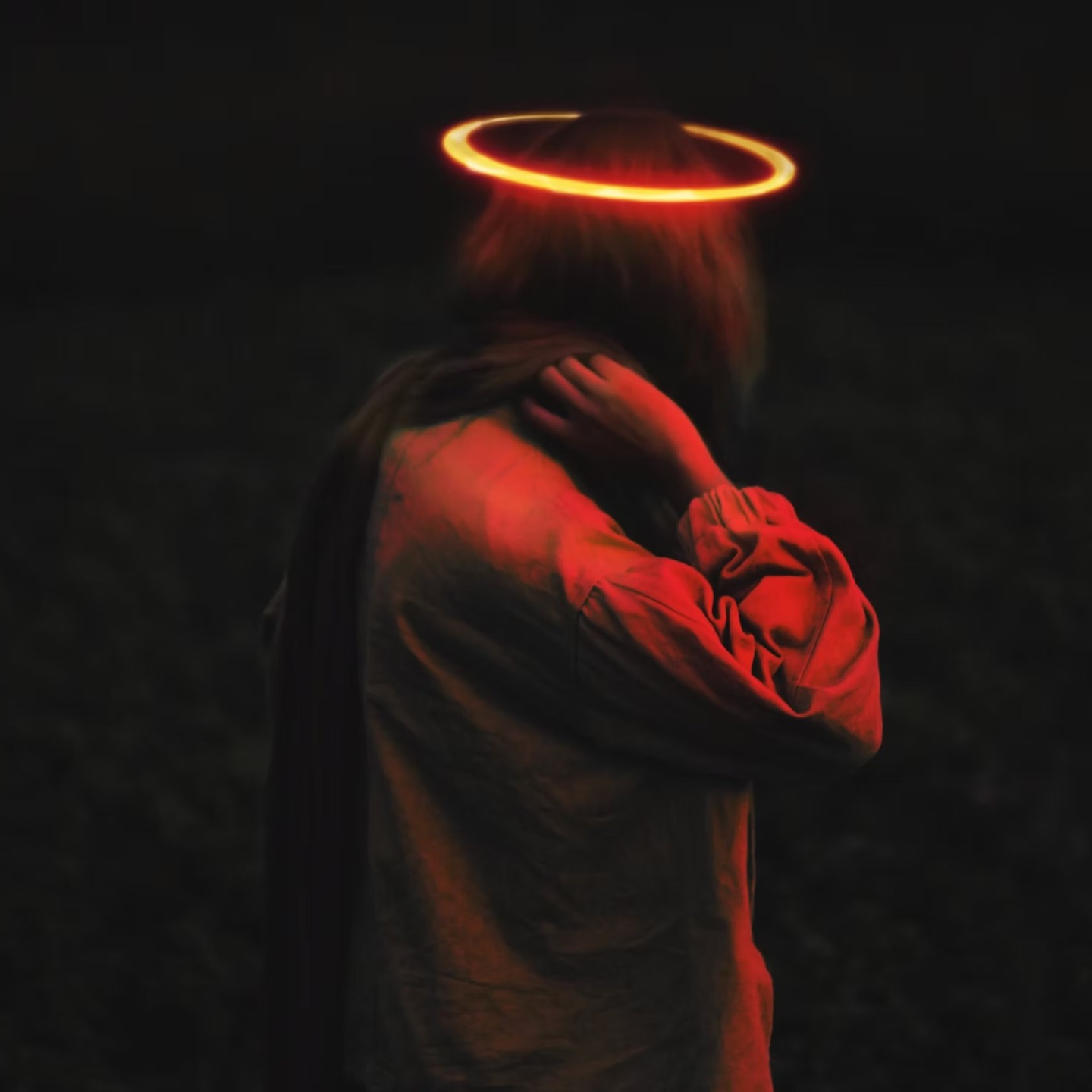 The Square Halo by Laura Reece Hogan-
"I’d never seen one before, but she wears
the points translucently, her real one
almost comical against the square cardboard
cut-outs covered with gold glitter"
https://www.stkatherinereview.com/post/the-square-halo