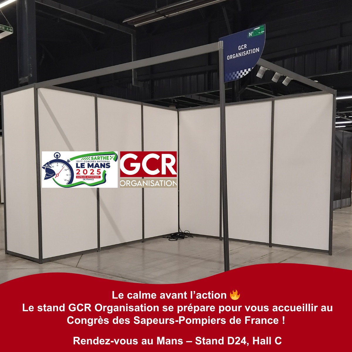 Place à la préparation ! 🚒
Le 131ᵉ Congrès National des Sapeurs-Pompiers de France approche à grands pas… et notre équipe est déjà à pied d’œuvre pour le montage du stand GCR Organisation au Mans !
📍 Centre des Expositions du Mans – Stand D24, Hall C
Entre cartons, visuels, matériel et derniers ajustements, l’excitation monte 🔥
Au programme de ces prochains jours :
- Des rencontres avec nos équipes
- La découverte de nos formations et de nos accompagnements sur mesure
- Des échanges autour de vos besoins et projets
Un grand merci à toutes celles et ceux qui participent à cette préparation, et tout particulièrement à l’agence @Lcom pour son aide précieuse et son accompagnement 👏
On vous donne rendez-vous très vite sur place !
Sans plus attendre, découvrez toutes nos formations et préparez votre visite 👉 https://www.gcrorganisation.com/sapeur-pompier
#CNSPF2025 #congrèspompiers2025 #LeMans2025 #sapeurspompiers #sécuritécivile #SDIS #FNSPF #Formation #gestiondecrise #PréventionIncendie #innovations #gcrorganisation #montage #teamwork