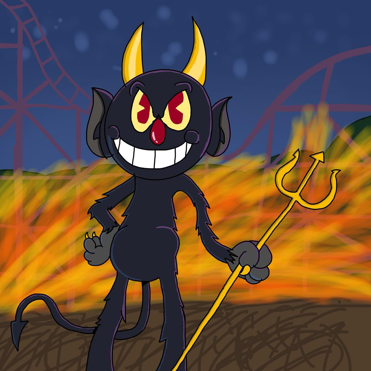 He’s got a deal for you! #devil #cuphead #cupheadfanart #frightfall2025
