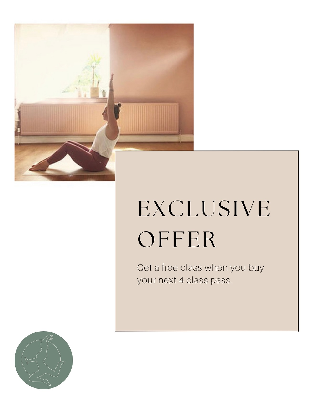 Get a free class when you buy a 4 class pass.
Selected the ‘Buy 4 get one free’ class pass to get 5 classes for the price of 4.
You get 8 weeks to use your 5 classes.
You can choose your start date so you can book in as far advance as you like (just make sure you book in your 5 classes within 8 weeks from your start date).
Offer ends soon so get your free class soon.
You only get 1 per person.
Class Passes are for Fitness Pilates on Tuesdays 8pm, and Hot Pilates on Saturdays 9.30am @chorlton_health_hub
#pilatesinmanchester #pilateschorlton #fitnesspilates #hotpilates