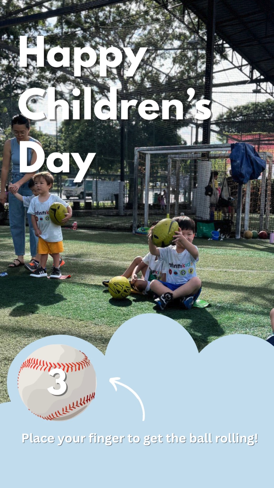 "Wishing all the little stars out there a very happy children's day!"😊🏅