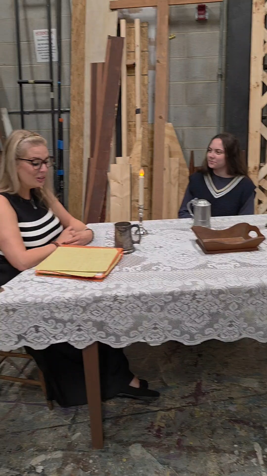 The Crucible's assistant director Megan Mostow Kaiser continues our series of cast interviews today with questions for Rose Gerson and Elena Powell, two young ladies who play Mercy and Susanna in the show. You won't want to miss their explosive courtroom scene! Get your tickets at the link in our profile. Opens October 10!