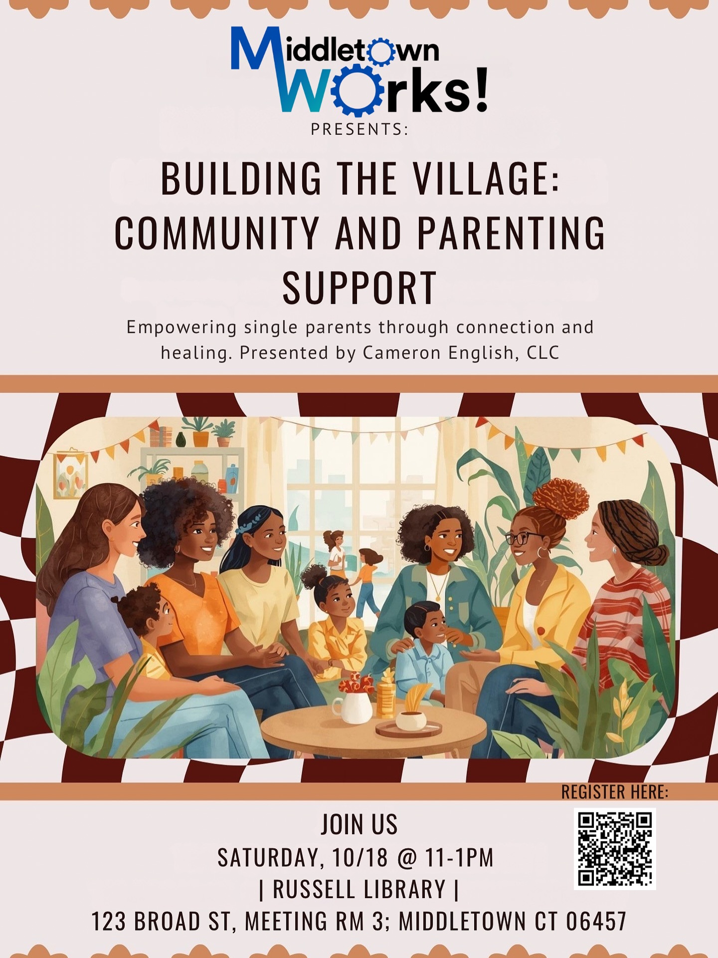 Join us for a healing circle and community workshop created for single parents of color to slow down, breathe, and reconnect. Together, we’ll move from surviving to thriving through grounding, real conversation, and resource sharing—building the kind of support network and sense of village we all deserve. 🫶🏿🫶🏿🫶🏿
Food and #Childcare available!!
Scan the link or click in bio to register… space is limited!!
.
.
#SingleParentNetwork #ThisIsCommunity #HealingSpace #MiddletownCT