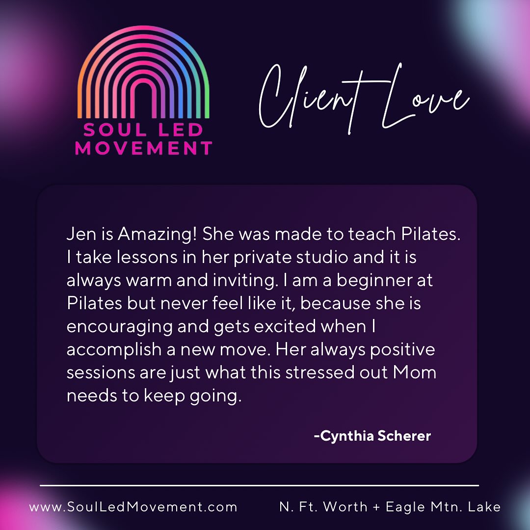 ✨💜✨
#dfwpilates #ftworthpilates #startpilates #agewithgrace #posture #clientlove #clientreview