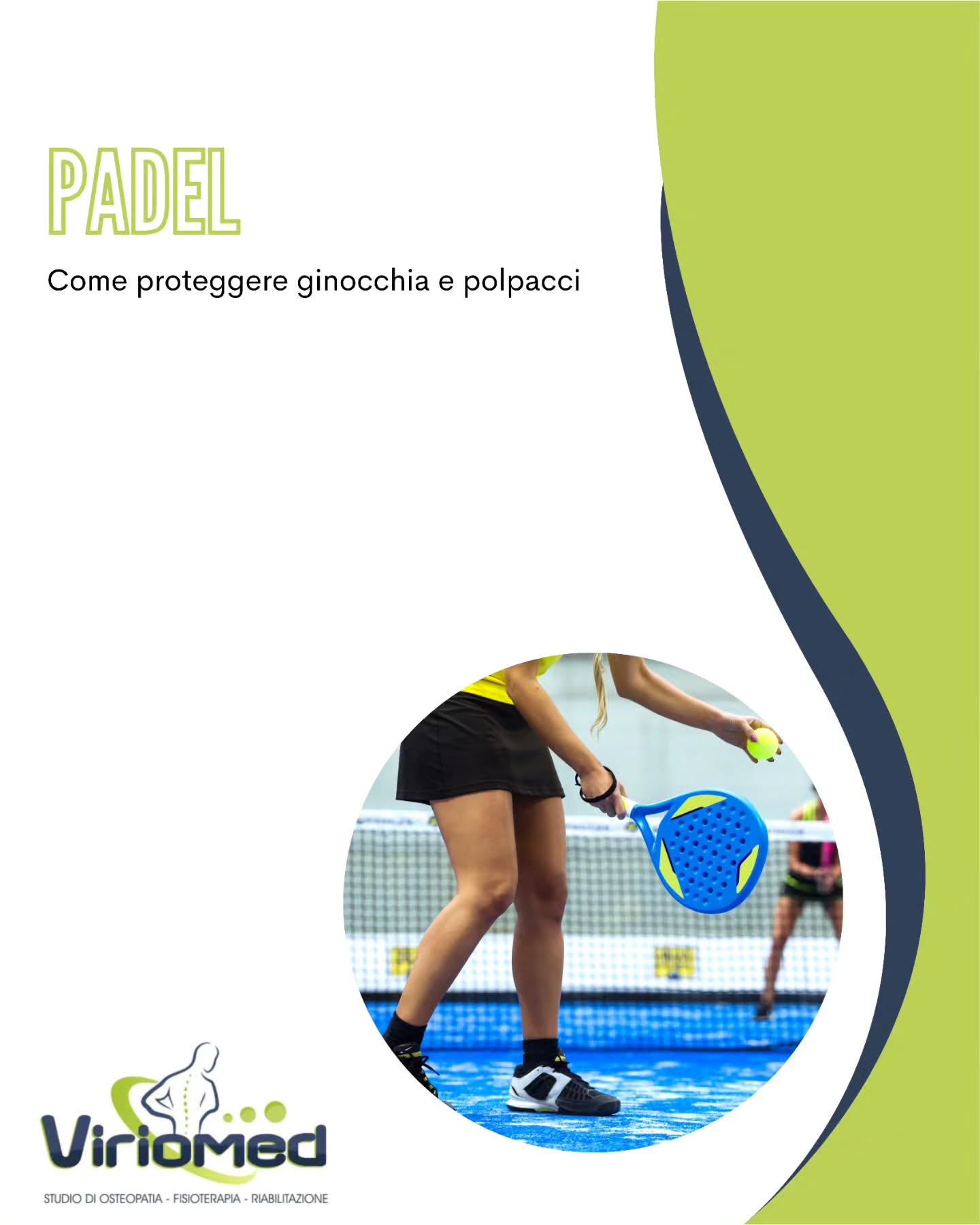 Il padel è uno sport che richiede movimenti rapidi e intensi, che possono sollecitare il nostro corpo, in particolare le ginocchia e i muscoli delle gambe. Quali sono i principali infortuni legati alla pratica del padel e come prevenirli?
Viriomed
📍 Strada comunale per San Gregorio, Loc. Mannella (VV)
📞 3206775566
📧 viriomed@libero.it
🌐 www.viriomed.it
#viriomed #fisioterapia #osteopatia #riabilitazione #posturologia #terapia #tecar #fisiotone #powershape #cryotshock #ondadurto #osteopata #ginnasticaposturale #linfodrenaggio #posturale #dimagrimento #dimagrimentolocalocalizzato #rimodellamentocorpo #tonificazione #vibovalentia #calabria #sangregoriodippona #vibomarina