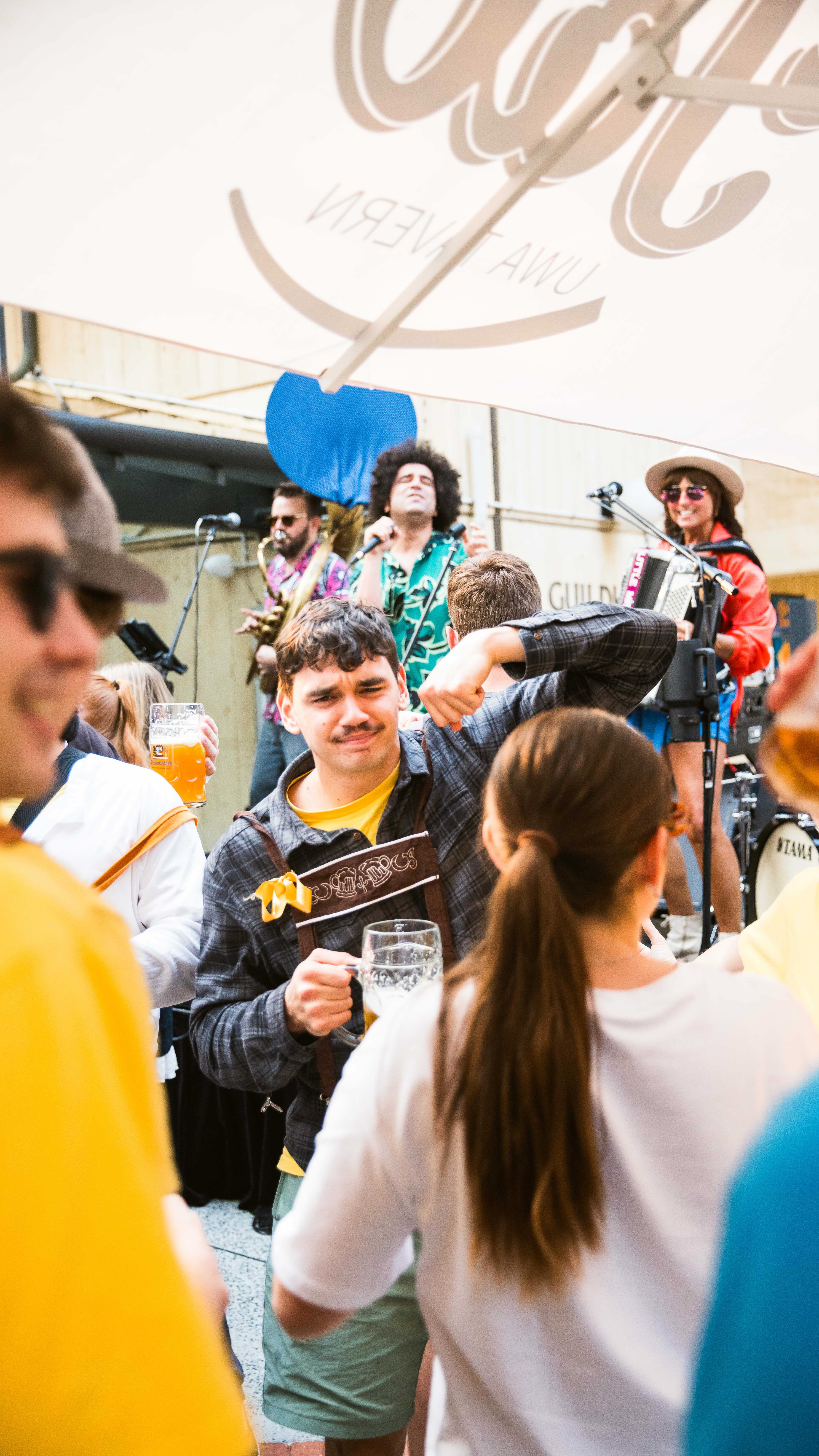 Celebrate Oktoberfest in style at the Tav! ๐ป๐ Let the steins clash, the music roar, and the Tavern overflow with Bavarian cheer!
๐
Wed 8 Oct
๐ 11AM till late
๐ UWA Tavern
Ativities by UWA German Club:
๐ฒ German Quiz 12:30PM | ๐ช Stein Holding Contest | ๐ Best Costume & more!
To eat and drink:
๐ฅจ Pretzels โข Laugen Bratwurst Hot Dogs โข Flammkuchen German Pizza
๐บ Weihenstephaner Festbier & Hefe Weissbier
Live Acts:
๐ต Little Miss Squeezebox & The Polka Haunts Us | 4โ6PM
๐ง EMAS DJs | 6PM till late
18+ Event. Valid I.D required.