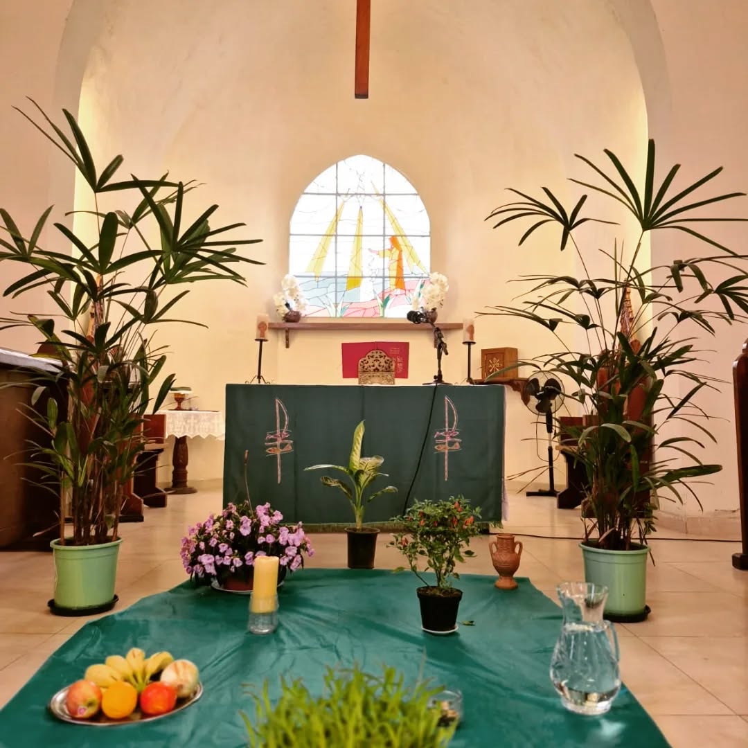 Um pouquinho da ornamentação da celebração de hoje 05/10.
Estamos celebrando o tempo da criação 2025, em sintonia com a natureza,ar, terra, água e todo ser vivente. Somos gratos a Deus pelo privilégio de contemplar toda criação e ser parte desta criação que rende- se em adoração a Deus de múltiplas formas.
Separe um momento de oração pela criação e busque a Deus na simplicidade das flores e dos pássaros.
Deus habita na natureza.🦅
Todo ser vivente louve ao Senhor, Aleluia! 🌺🌼🌹
#tempodacriação
#igrejaanglicana
#rj21
#adoração