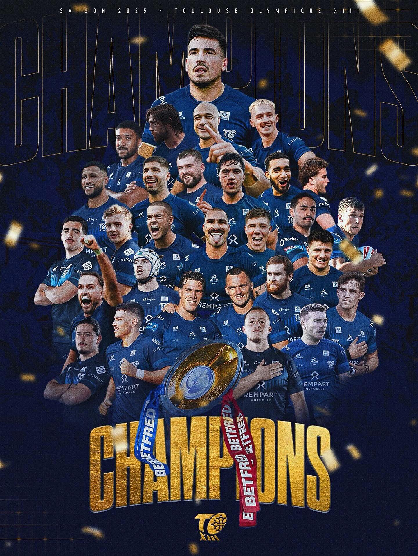 ✨ Félicitations au TO XIII – Toulouse Olympique pour ce titre de Champions 2025 ! 🏆
Rendez-vous en Super League 🔥👏
Un immense bravo à toute l’équipe, au staff pour leur travail acharné, et au président Olivier Dubois pour sa détermination et sa vision. 💙🤍
Toulouse brille encore une fois sur la planète rugby 💪🐓
#TO13 #ToulouseOlympique #SuperLeague #Champions #RugbyLeague #toulouse