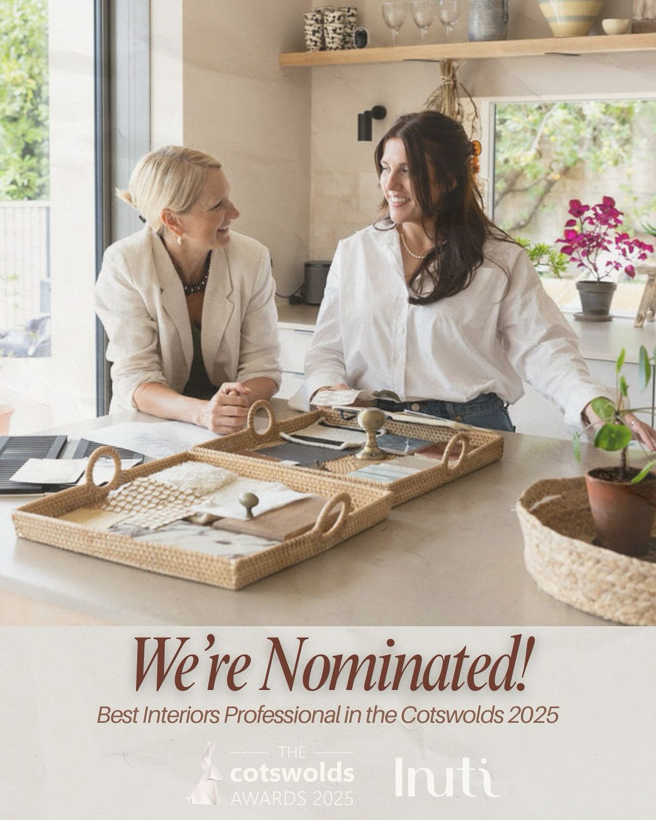 Exciting news for us this week - Inuti Interiors has been nominated for Best Interiors Professional in the Cotswolds 2025 at The Cotswolds Awards! đŤ
Itâs our first nomination, which makes it feel even more special. To be recognised alongside so many great local businesses and people doing amazing things across the Cotswolds is something weâre really proud of.
A huge thank you to everyone who nominated us and has supported what we do - it really does mean a lot.
If youâd like to vote, you can do that at the link in our bio!
Voting closes 30th November
Weâre so grateful, love Michelle & Gemma x