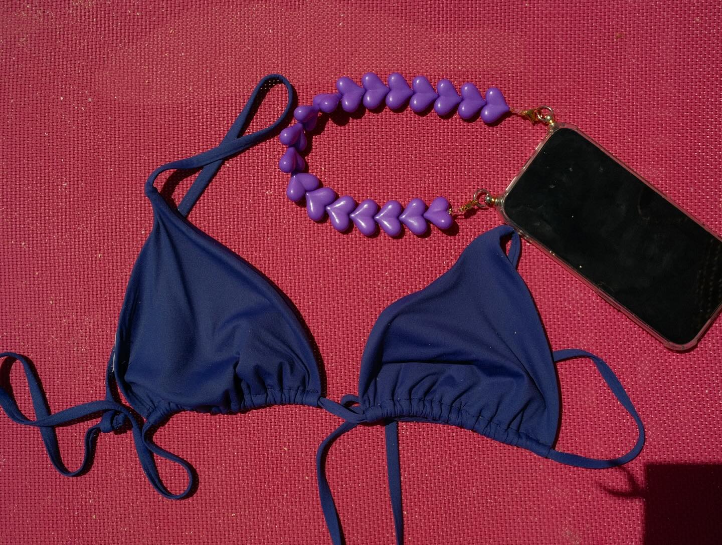 PURPLE 💜 #beso #handmade #purple #heart #phonecord #phone #accessories