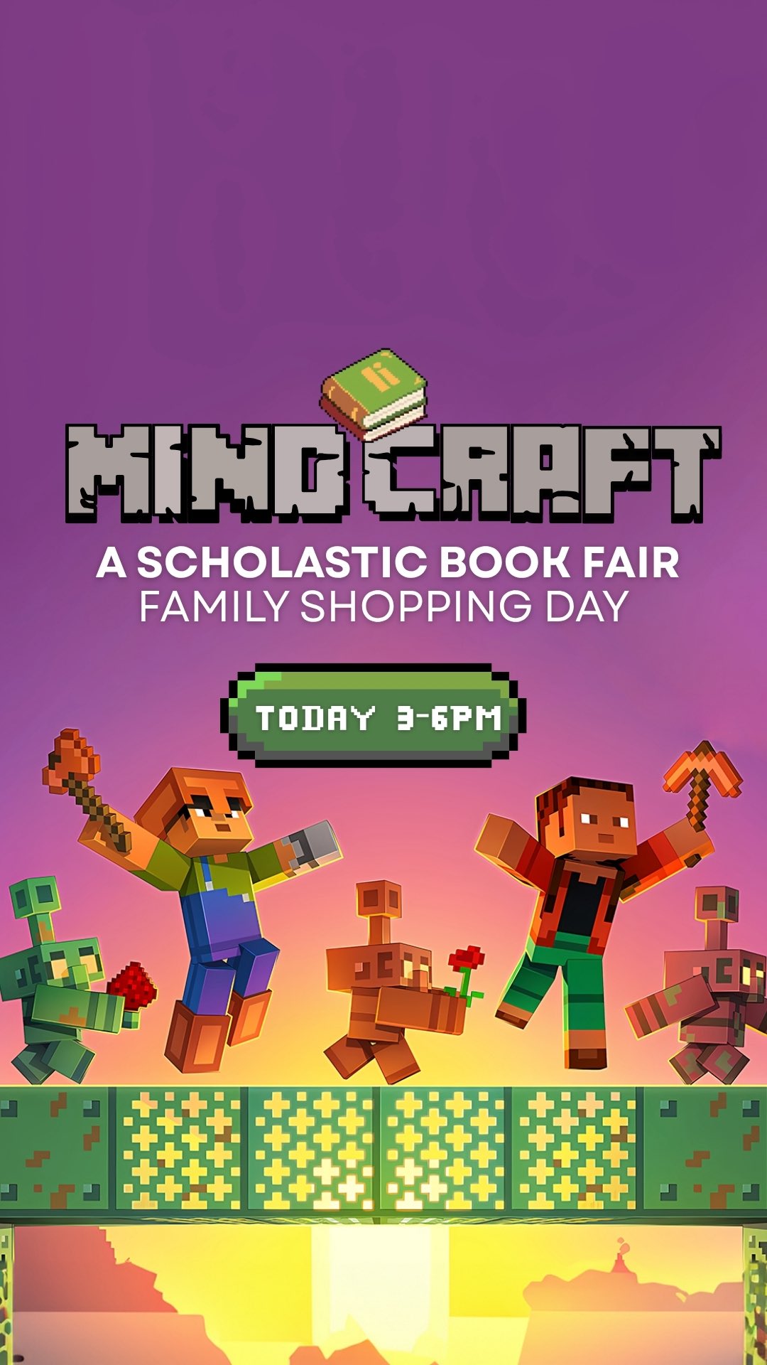 ๐ฎ Family Shopping Day is TODAY! We might have failed at making the perfect reelโฆ but we definitely nailed setting up the Mind-Craft Scholastic Book Fair! ๐ช๐
๐
Wednesday, Oct 8
๐ 3 PM โ 6 PM
๐ PTA Room | Corner of Gondar & Centralia | Room 4104
๐ณ All payment types accepted โ but E-Wallets are the real power-up.
๐ Set yours up through the link in our bio!
Our video may have glitched, but the Book Fair is a total high score. Come shop, explore, and help your readers craft their next adventure!