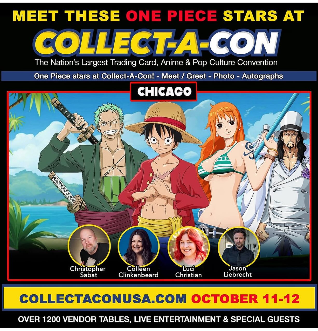 A weekend in Chicago with this crew? Sign me up! @collect_a_con #nami #onepieceanime #ochakouraraka #myheroacademia #ouranhostclub #honeysenpai #medusa #souleater