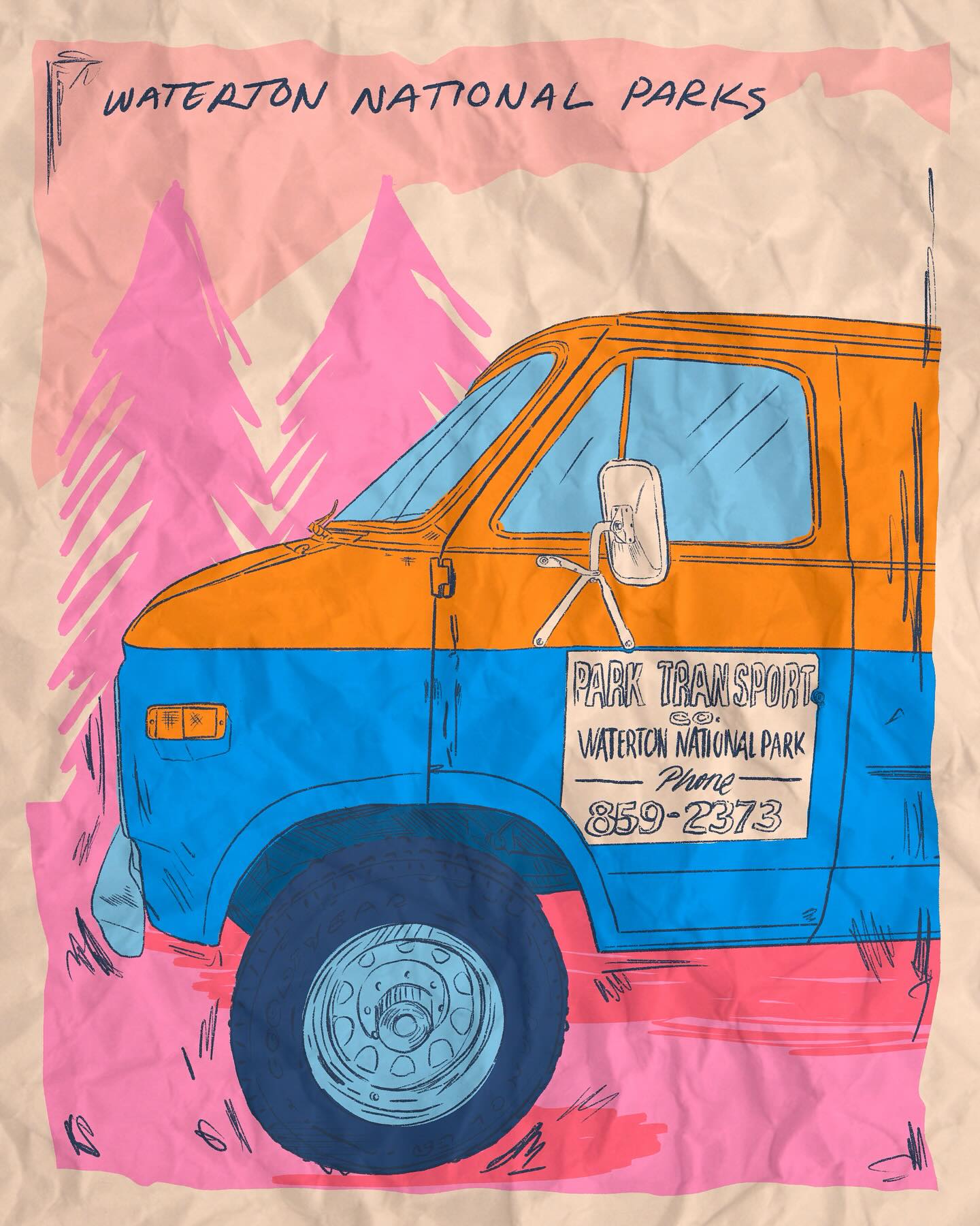 Playing catch up! #badtober2025 day 3: car! Based on a photo I took while visiting Waterton Lakes national park last year
#badtober #illustration #watertonlakesnationalpark #octoberartchallenge #procreate