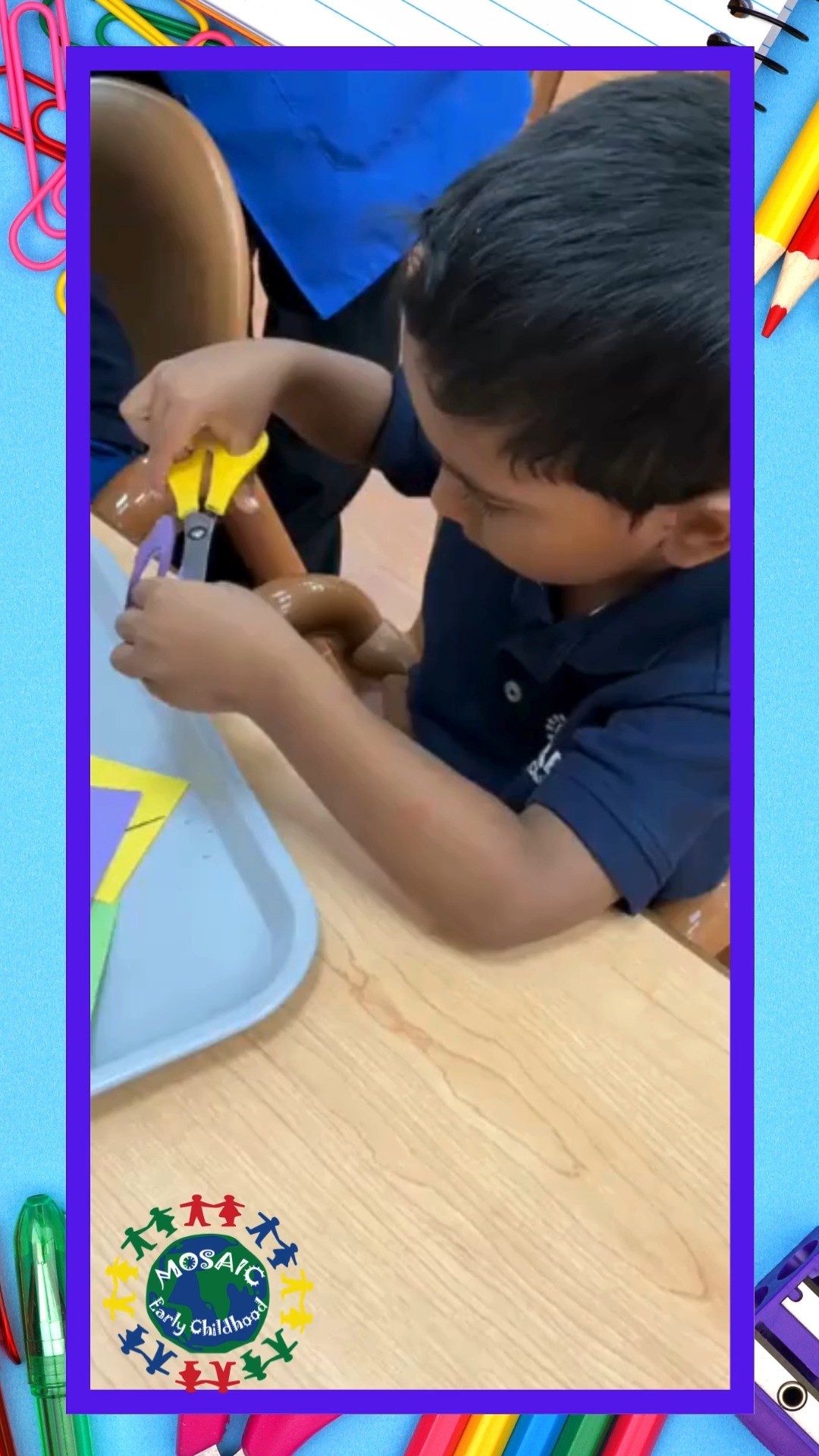 ✂️✨ Snip, snip! ✨✂️
Our preschoolers are practicing their cutting skills today—building hand strength, coordination, and focus one little snip at a time. Such proud faces as they master this big-kid skill! 💛👏
.
.
.
.
.
#PreschoolSkills #FineMotorFun #earlylearning #LittleHandsBigSteps #mosaicearlychildhood