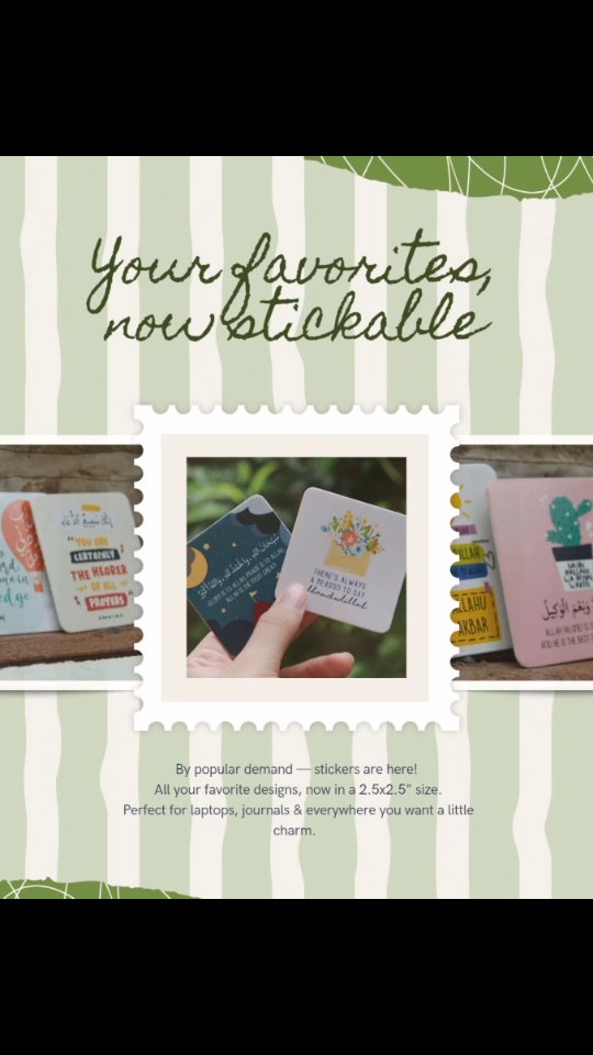 Your favorite magnet designs… now as stickers!
Because so many of you asked for it — we finally did it.
Add a touch of calm and meaning to your everyday spaces — from laptops to mirrors, cupboards, or your kids’ study tables.
Each sticker carries a reminder that stays with you. ✨