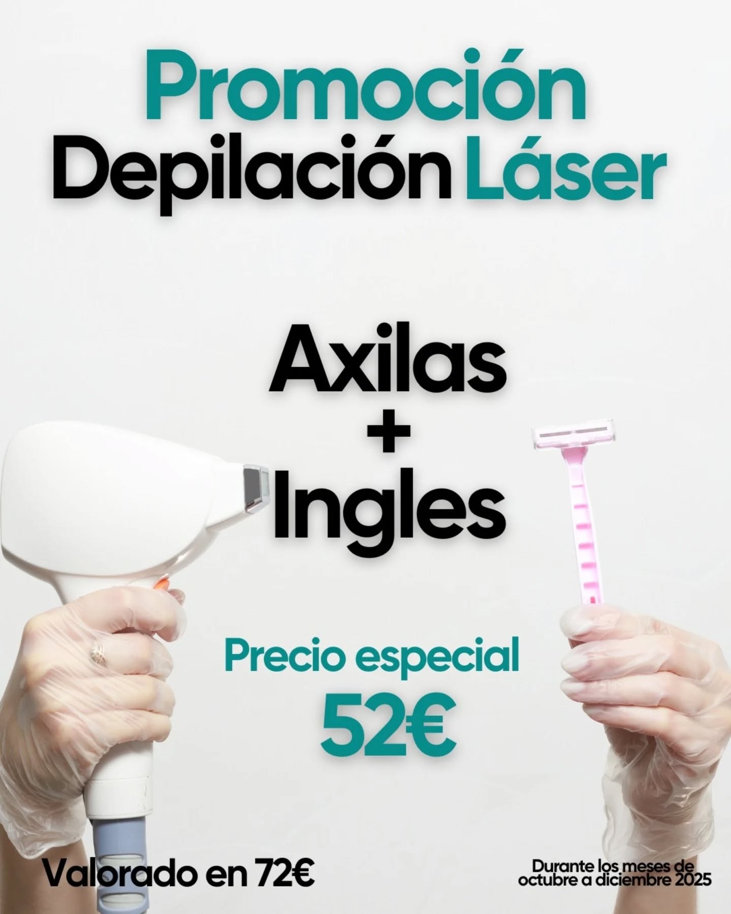 ✨ ¡Promoción especial de Depilación Láser! ✨
Durante los meses de octubre, noviembre y diciembre, disfruta de nuestros packs especiales de depilación láser 💫
💶 Precios especiales por sesión o aprovecha y consigue tu bono de 5 sesiones conservando el mismo precio del pack🤩
👉 Elige el pack que mejor se adapte a ti y empieza a disfrutar de una piel suave y sin vello durante todo el año 💖
📅 Promoción válida hasta el 31 diciembre de 2025
📍 Reserva tu cita o solicita más información por mensaje directo o en el centro.
#DepilaciónLáser #PromociónLáser #CuidaTuPiel #CentroDeEstética #alella
#alellaestetica #descuentoslaser