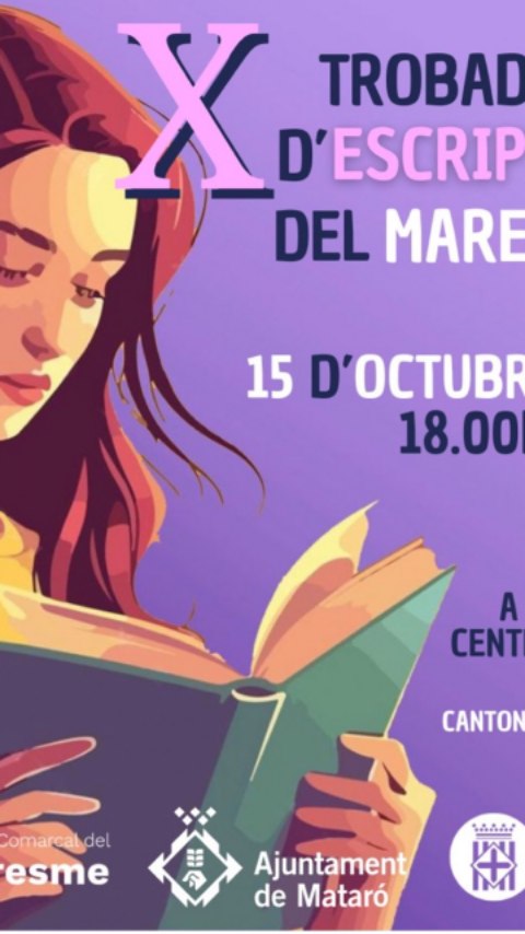 📚✨ Ens veiem a la Trobada d’Escriptores del Maresme? ✨📚
Aquest 2025 es celebra a Mataró la X edició d’una trobada que dona veu a les autores del Maresme i ha esdevingut un espai de complicitat, intercanvi i transformació cultural. 💜
Enguany, a més de compartir experiències i establir vincles entre escriptores, retrem homenatge a Asmaa Aouattah escriptora del Maresme, hi haurà pica pica i actuació musical.
📅 Dimecres 15 d’octubre
⏰ 18 a 20 h
📍 Ateneu Centre Cultural de Mataró (La Riera, 92 / c. Bonaire, 3)
👉 Més informació a la pàgina web del @consellcomarcaldelmaresme
💬 Suma’t a aquesta festa literària!
#EscriptoresMaresme #LiteraturaEnFemení #CulturaTransformadora #Maresme #Veusdedona #Igualtat