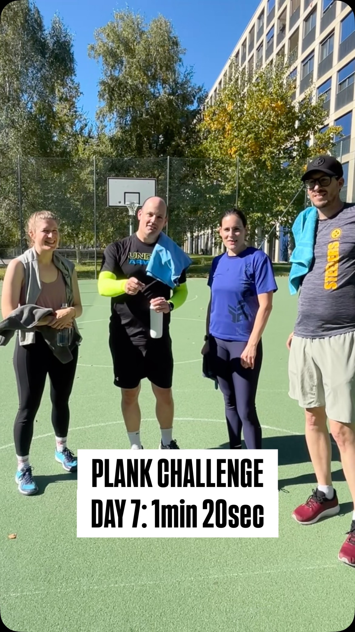 30 DAY-PLANK CHALLENGE
TAG 7: 1min 20sec
@bs_engineering_ag 👏👏👏
🏆 Nominiert ist das Team Bern von B+S AG mit @nadiabewegt
👉 Videos werden jeden Tag gepostet, max. 3min möglich - also ab dann jeweils selbständig weiterplanken😁💪
#joyfit #joyfitbydesire #plank #plankkchallenge #outdoortraining #joyfitmachtsinn #workout #fitness #sport #training #outdoorworkout #outdoorfitness #outdoortraining #outdoortrainingzurich #outdoorworkoutzurich #outdoorfitnesszurich #fitnesstraining #fitnesstrainerin #personaltrainerin #personaltraining #grouptraining #bootcamp #outdoorbootcamp #zollikon #zollikonzürich #fitness #fitnessmotivation #fitnesslife #fitnessaddict #fitnessgoals