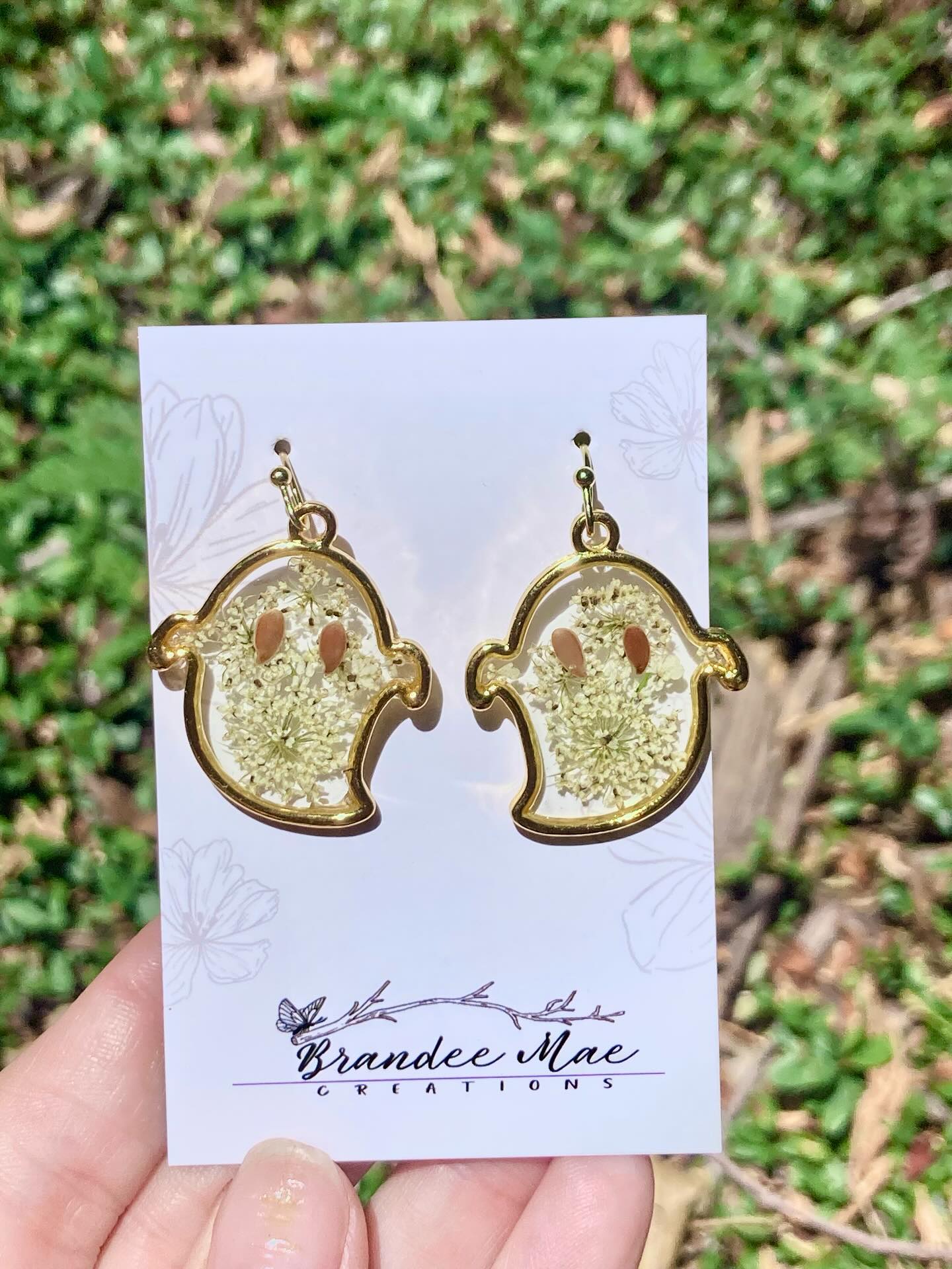 Halloween Earrings, available at markets this month only. 🖤🌼👻🦇 🌸