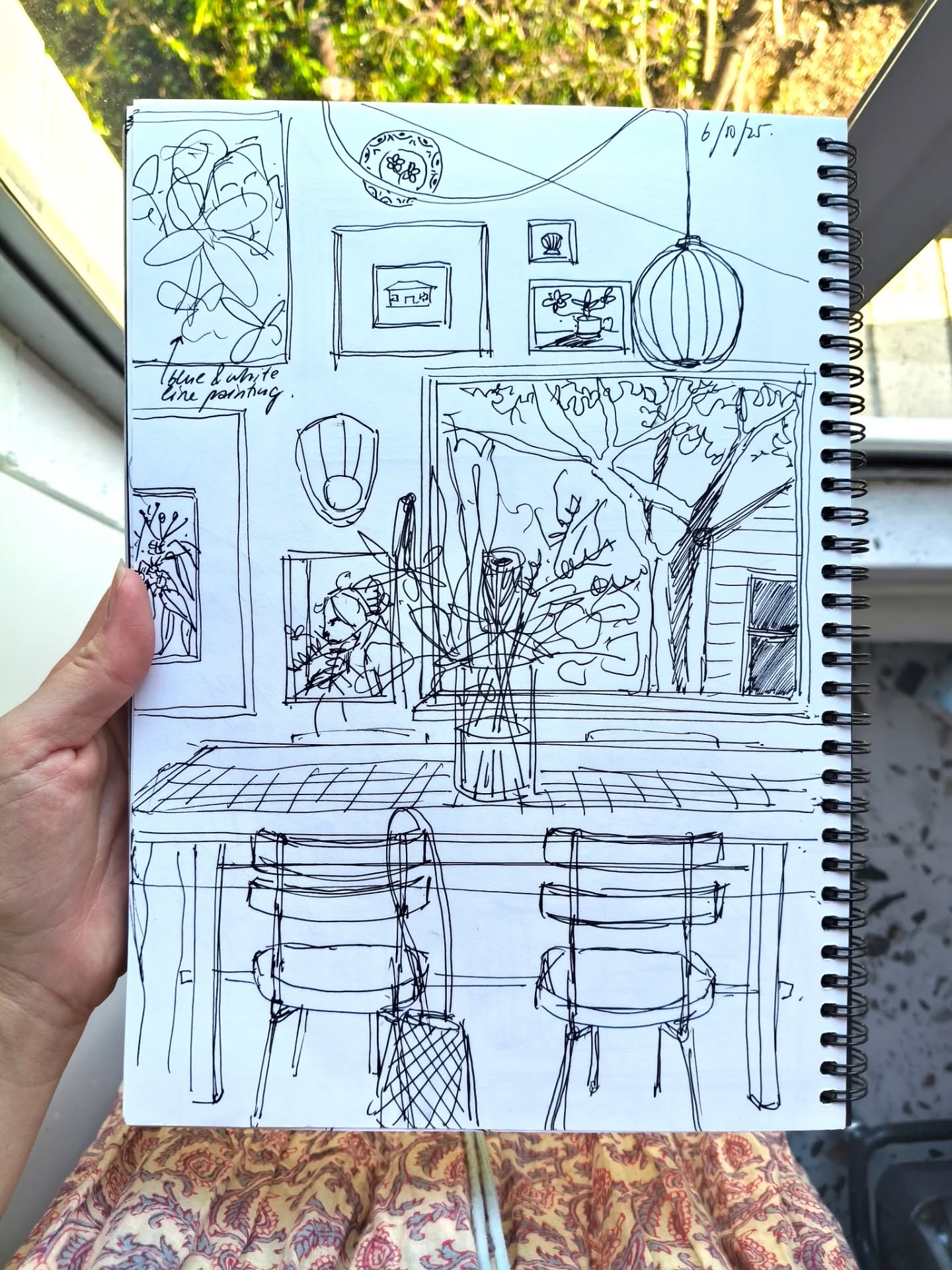 A glimpse into my messy sketch book from this week:
The majority of my paintings start out as sketchy, messy ideas. Lately, I've been doing ten minute sketches every morning to start my day. It's taken a fair bit of discipline but I'm slowly making it a habit!
The point of these sketches are not for perfection, but to get ideas out of my head. Flowers or foliage that I saw on a morning walk, a piece of furniture or a rug that I spotted in an architecture article, the bones of an interior scene or the angle of a tree.
Then I make little scribbles so I remember what I was thinking at the time 😅
This practice makes me feel more grounded and creative and I believe it makes me paint better as well! On days that I don't feel as inspired - I can turn to this book to pick out an idea that I've already started forming
#sketch #sketchbook #messydrawing #experiment #artprocess #inkdrawing #tenminutesketch #quicksketch #art #painter #australianhomes