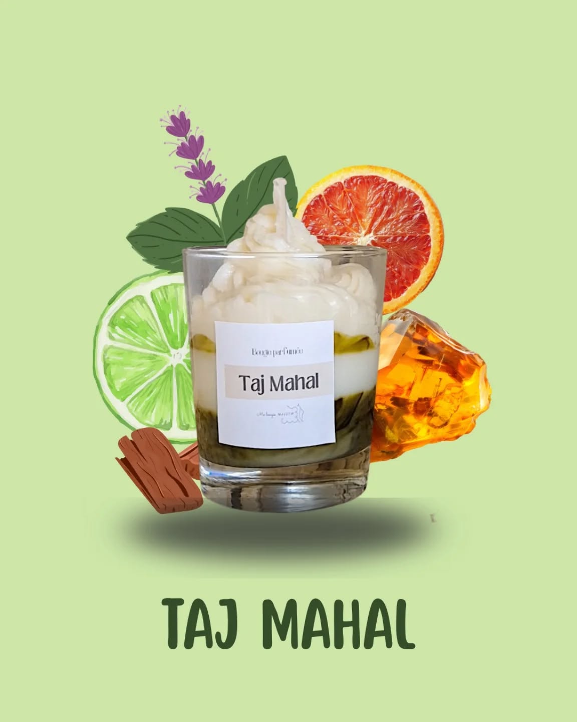 Ce parfum de bois de santal indien, d'irs, de patchouli et d'ambre s'inspire d'un joyeux de l'architecture moghole et de sa beauté resplendissante. Complexe, dramatique, inoubliable.