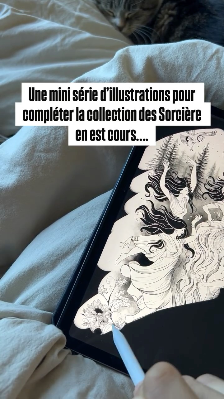 La pleine lune m’inspire énormément 🌝 alors bientôt, je vous présente une mini série d’illustrations pour compléter la collection des Sorcières 🧙♀️
Les quantités seront très limitées ! 10 tirages pour chaque.
Et ça arrive vraiment bientôt, alors reste connecté 🔥
Tu peux activer les notifications pour ne rien manquer…
SOON SOON…
#sorcieremoderne #sorcières #samhain🎃 #halloweeen #femininsacre #pleinelune
